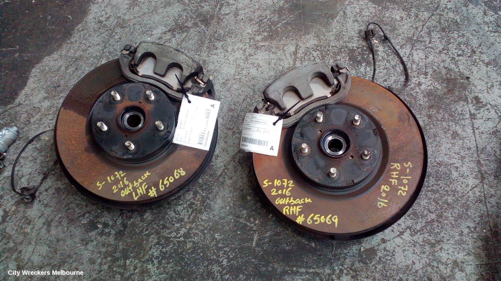 SUBARU OUTBACK RIGHT FRONT HUB ASSEMBLY, 6TH GEN, 08/2014 - 12/2020