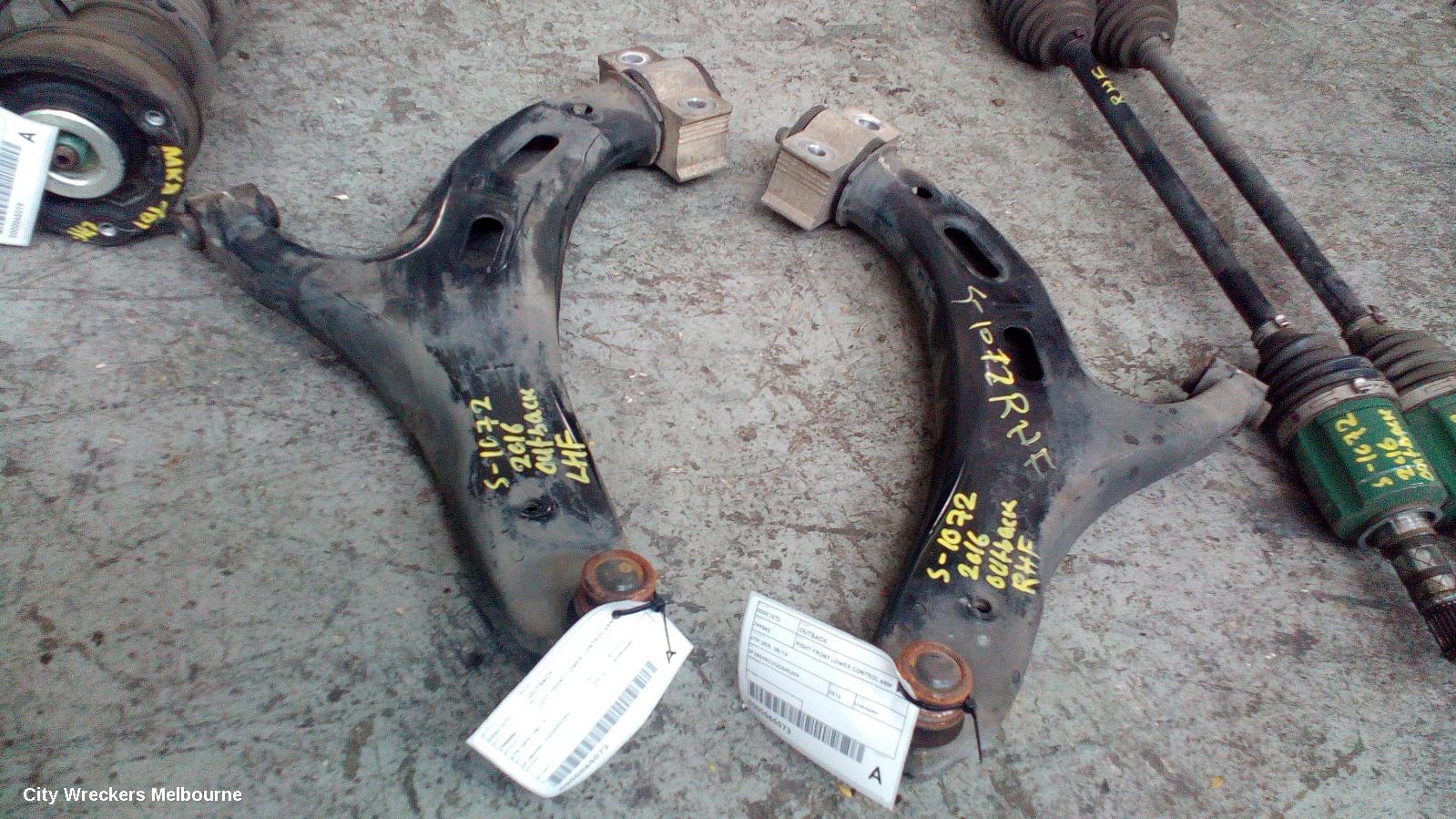 SUBARU OUTBACK LEFT FRONT LOWER CONTROL ARM, 6TH GEN, 08/2014 ONWARDS