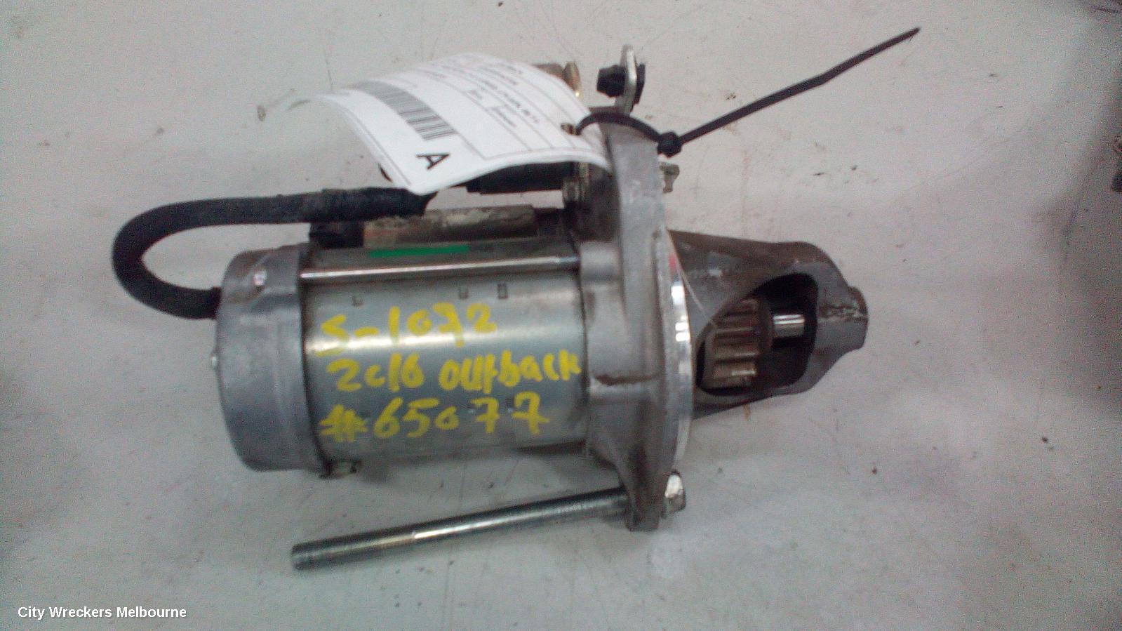 SUBARU OUTBACK STARTER, PETROL, FB25, AUTO, CVT, 6 SPEED, 6TH GEN, 08/2014 ONWARDS