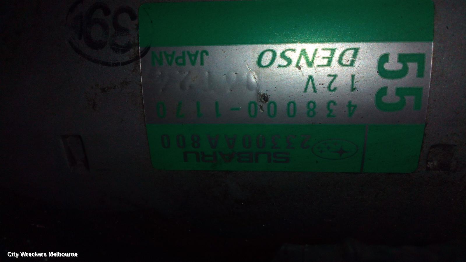 SUBARU OUTBACK STARTER, PETROL, FB25, AUTO, CVT, 6 SPEED, 6TH GEN, 08/2014 ONWARDS