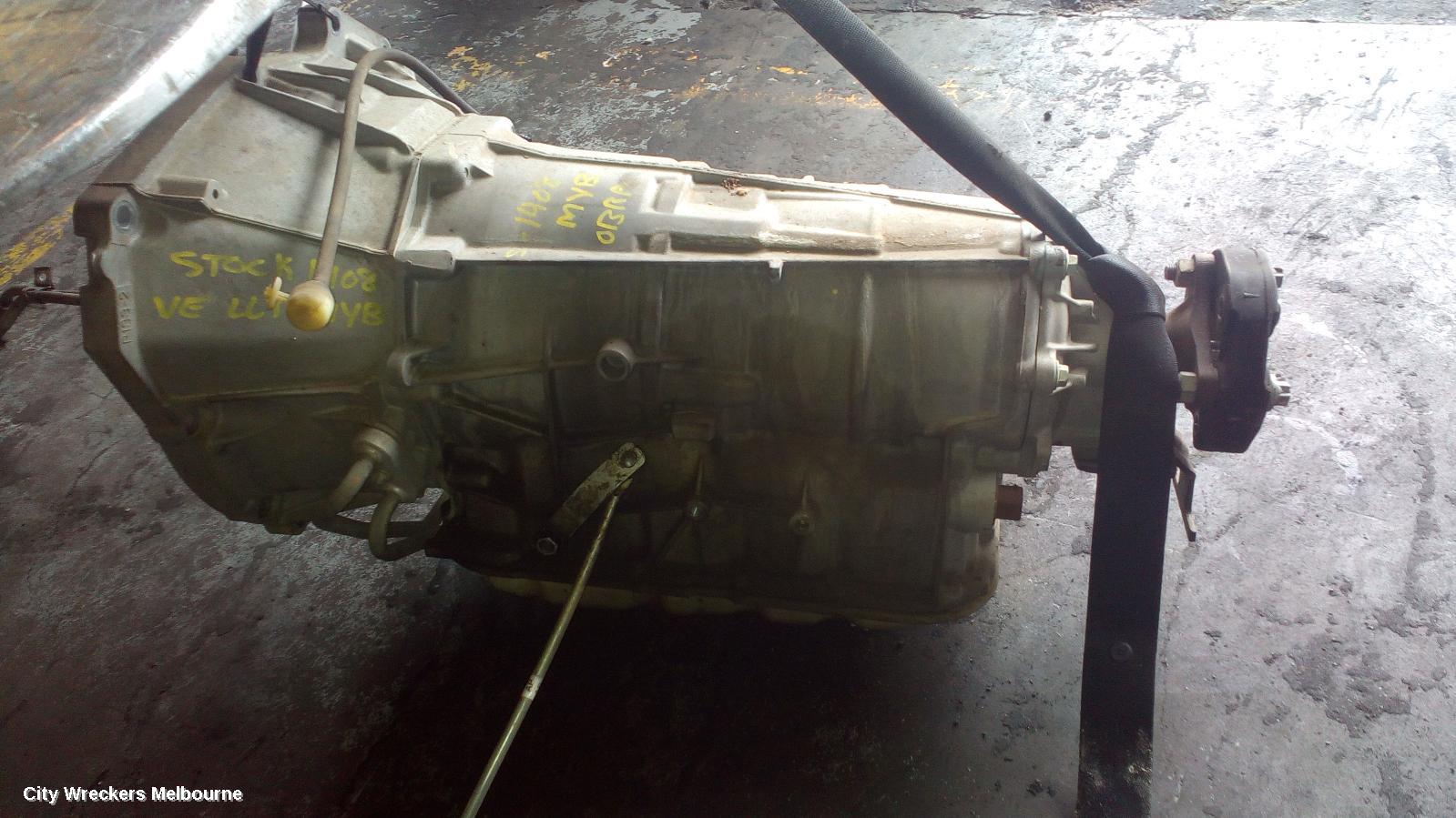 HOLDEN COMMODORE TRANS/GEARBOX, AUTO, 3.6, LLT ENG, MYB, 1BWA TAG, VE, 08/2009 - 04/2013