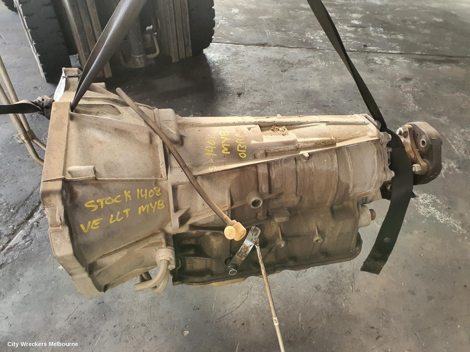 HOLDEN COMMODORE TRANS/GEARBOX, AUTO, 3.6, LLT ENG, MYB, 1BWA TAG, VE, 08/2009 - 04/2013