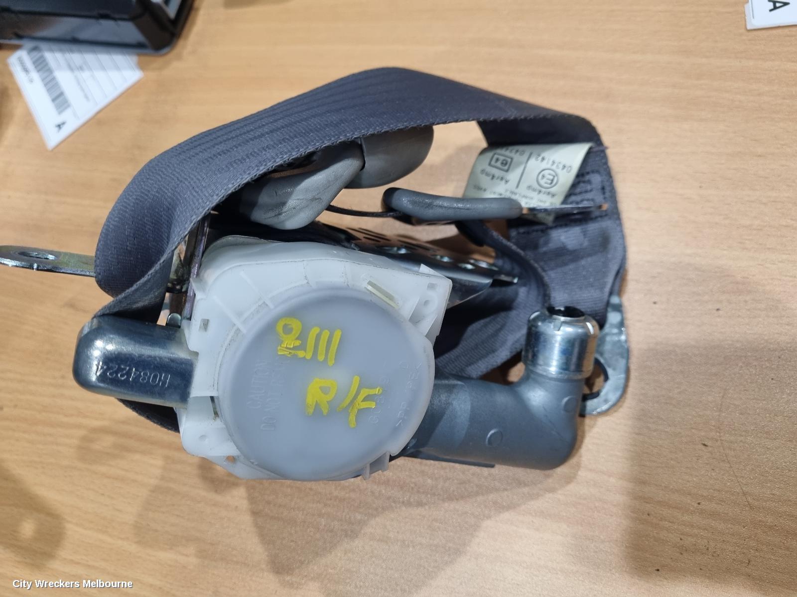 TOYOTA HIACE SEATBELT/STALK, RH FRONT, SEAT BELT STALK ONLY, GREY, TRH/KDH, 03/2005 - 04/2019