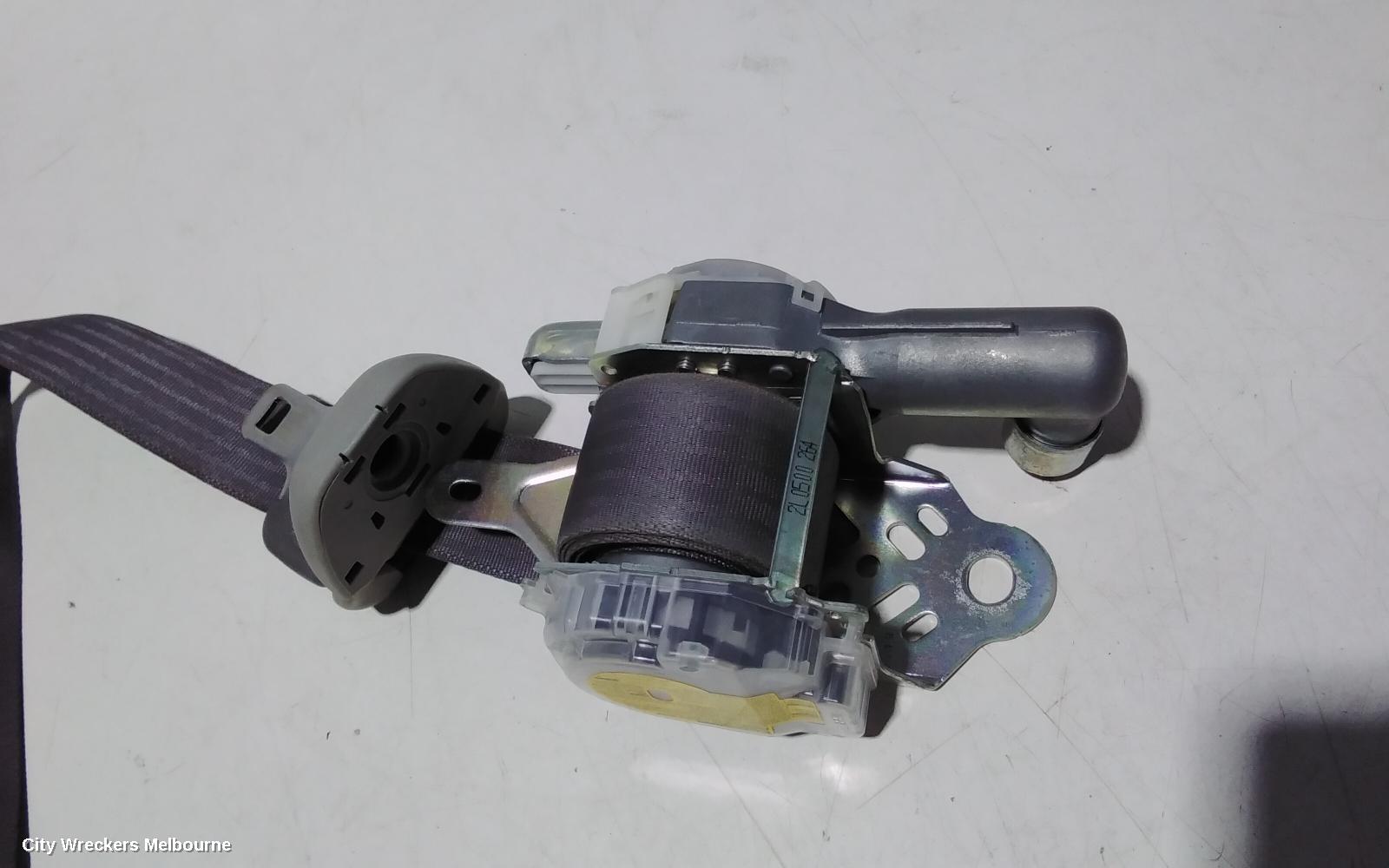 TOYOTA HIACE SEATBELT/STALK, RH FRONT, SEAT BELT STALK ONLY, GREY, TRH/KDH, 03/2005 - 04/2019