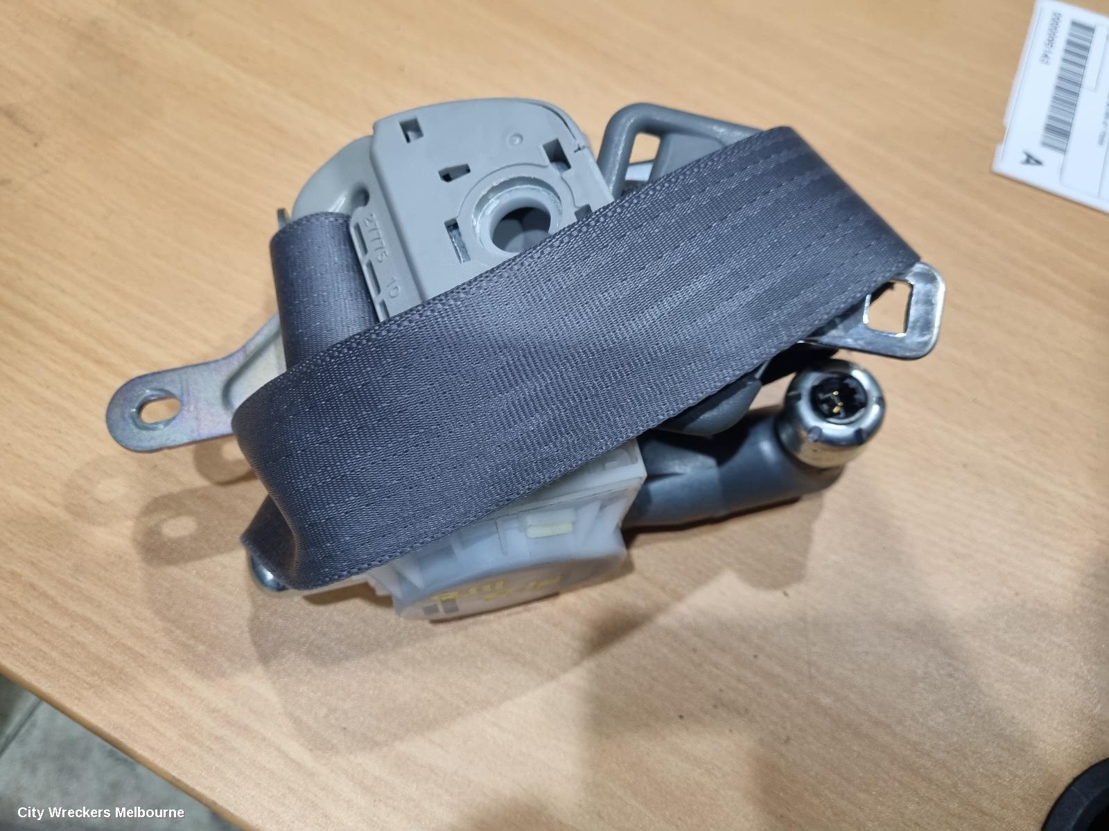 TOYOTA HIACE SEATBELT/STALK, RH FRONT, SEAT BELT STALK ONLY, GREY, TRH/KDH, 03/2005 - 04/2019