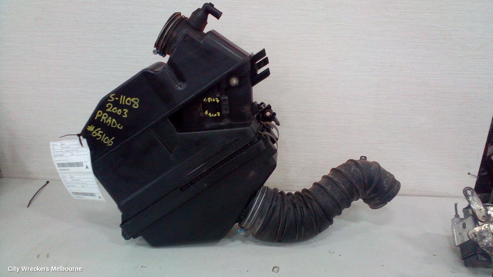 TOYOTA PRADO AIR CLEANER/BOX, 120 SERIES, 4.0, 1GR-FE, PETROL, 02/2003 - 10/2009