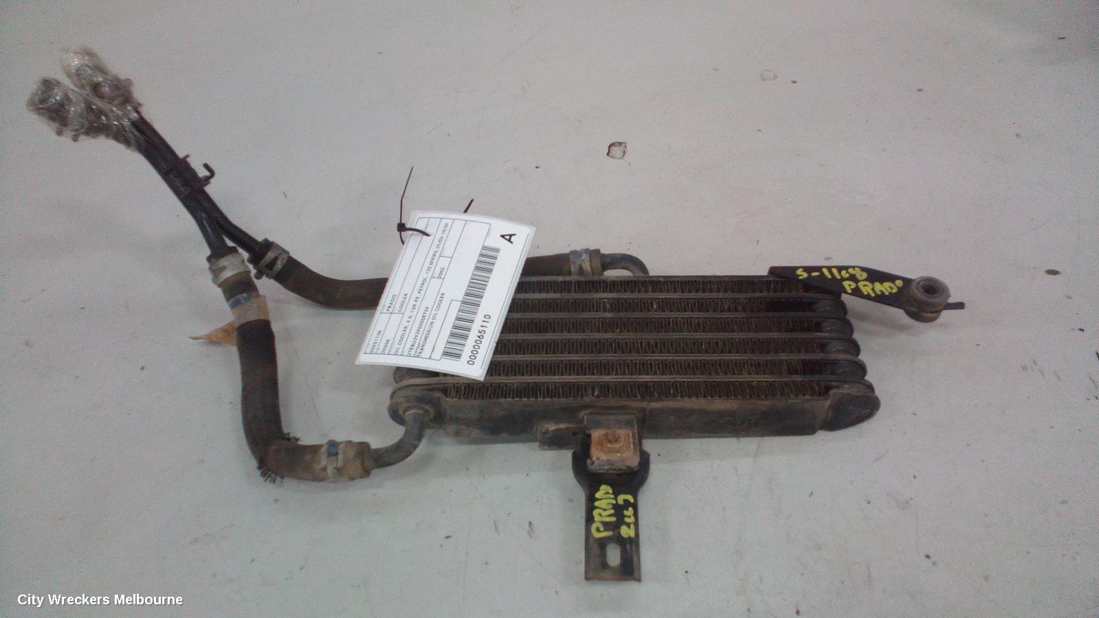 TOYOTA PRADO COOLER, TRANSMISSION OIL COOLER, 4.0, 1GR-FE, PETROL, 120 SERIES, 02/2003 - 10/2009