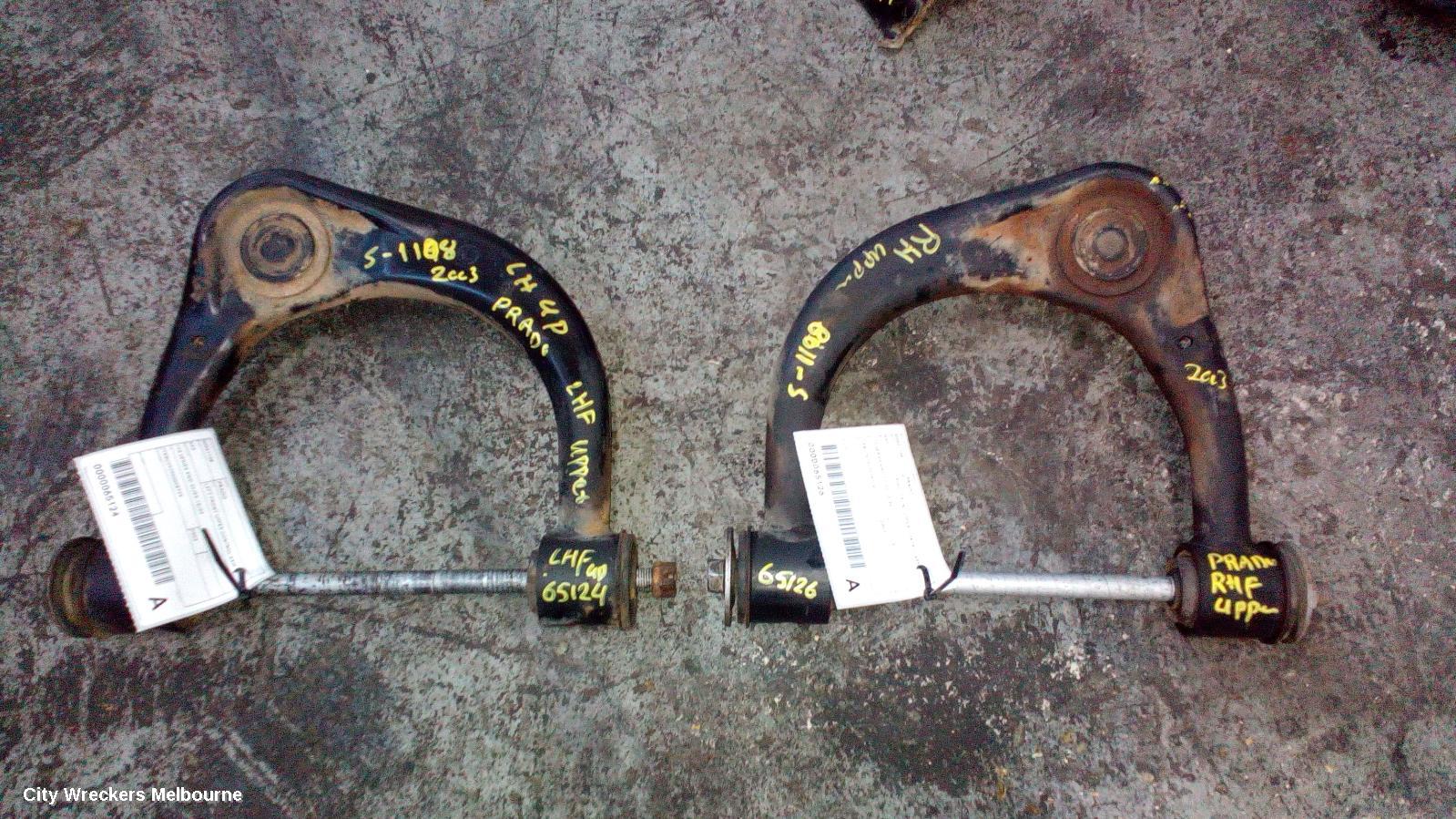 TOYOTA PRADO RIGHT FRONT UPPER CONTROL ARM, 120 SERIES, 4WD, 02/2003 - 10/2009