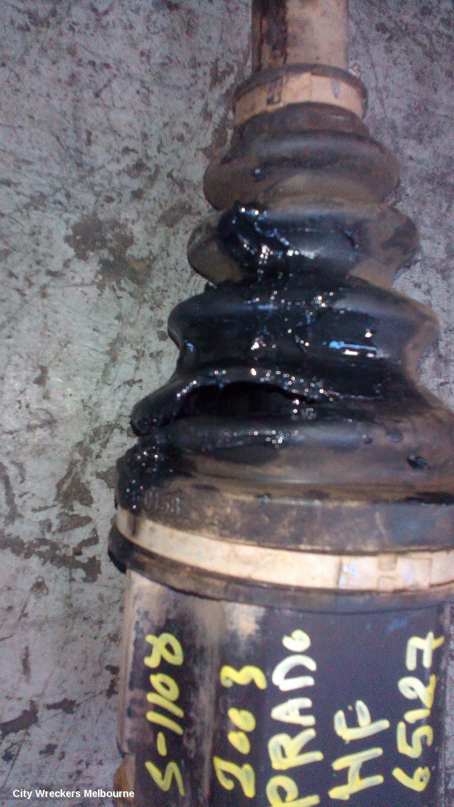 TOYOTA PRADO LEFT DRIVESHAFT, 120-150 SERIES, 02/2003 ONWARDS