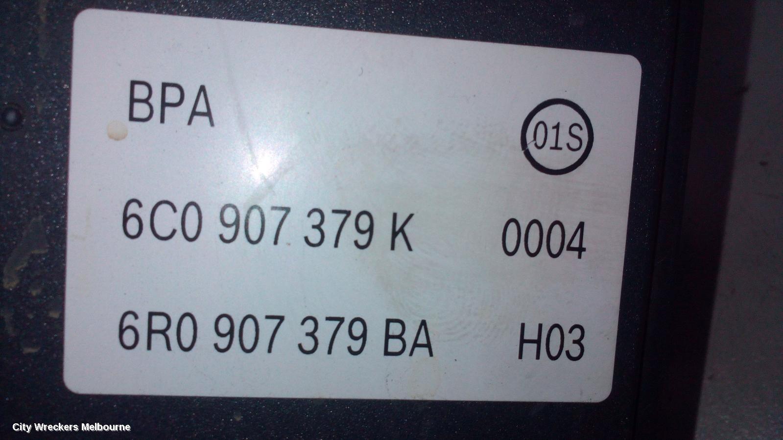 VOLKSWAGEN POLO ABS PUMP/MODULATOR, 6R, P/N 6C0614517K, 05/2014 - 09/2017