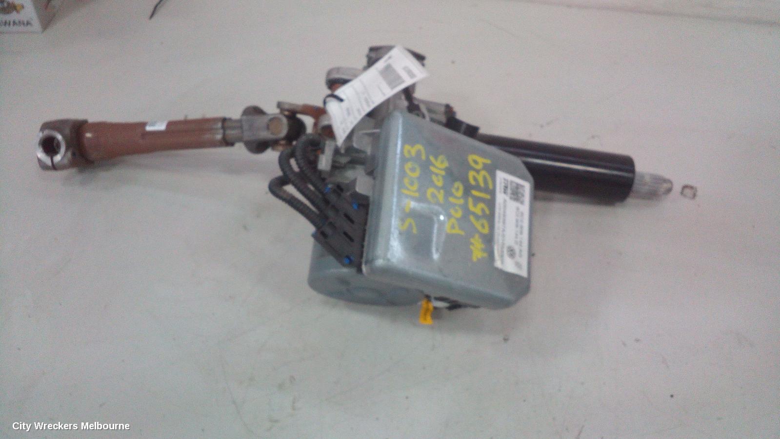 VOLKSWAGEN POLO STEERING COLUMN, 6R, 05/2014 - 09/2017