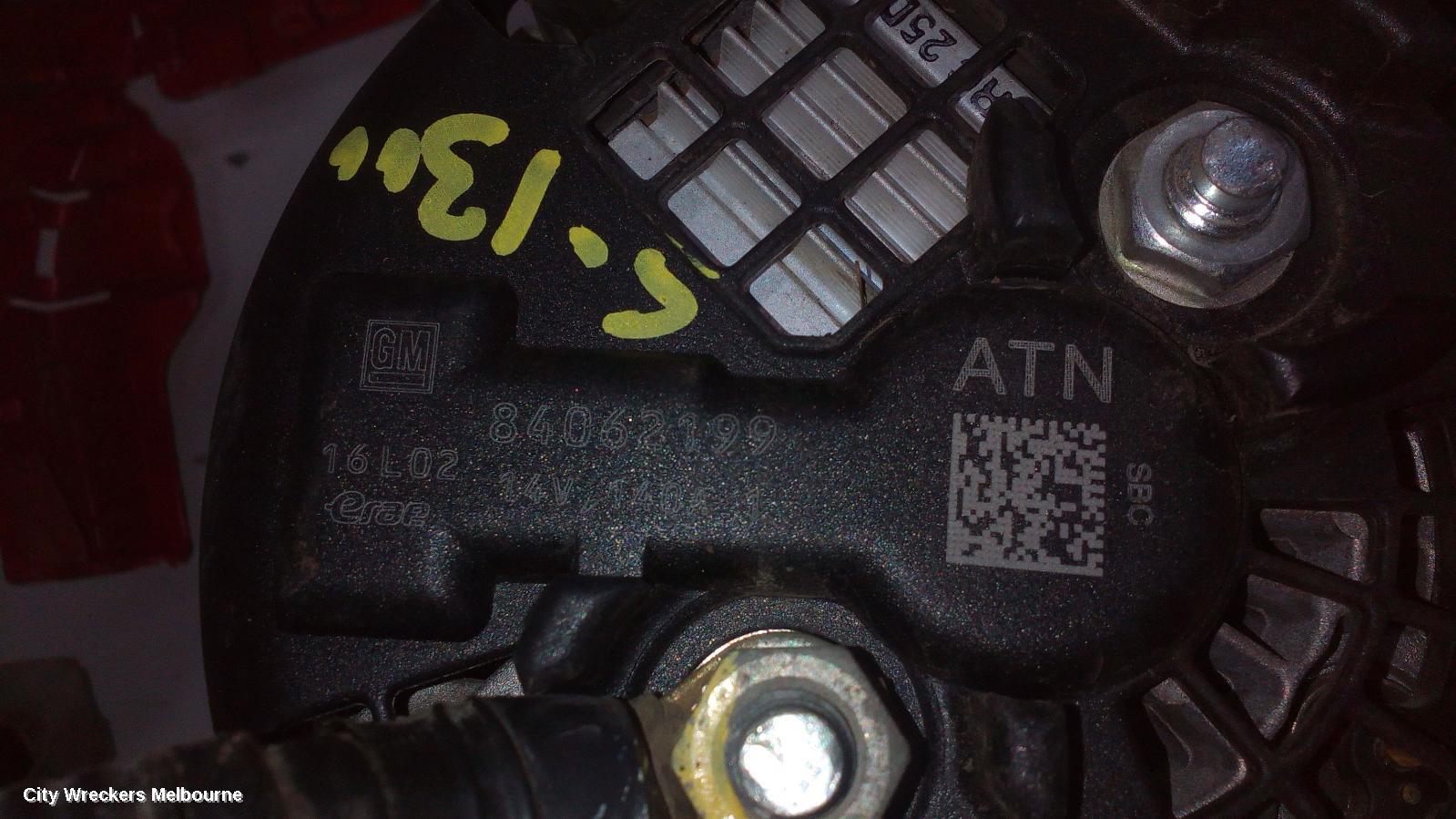 HOLDEN COLORADO ALTERNATOR, DIESEL, RG/RG 7, 01/2012 ONWARDS