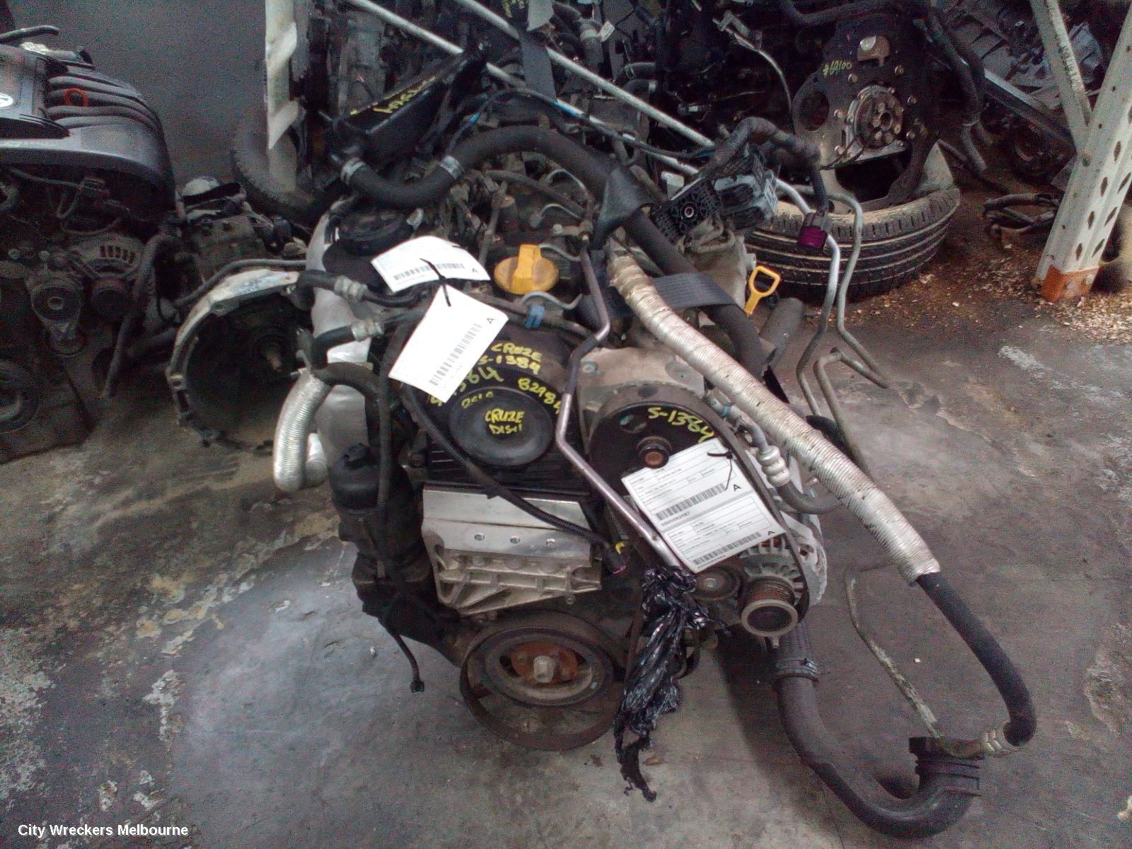 HOLDEN CRUZE ENGINE, DIESEL, 2.0, Z20S1, TURBO, JG, 03/2009 - 02/2011
