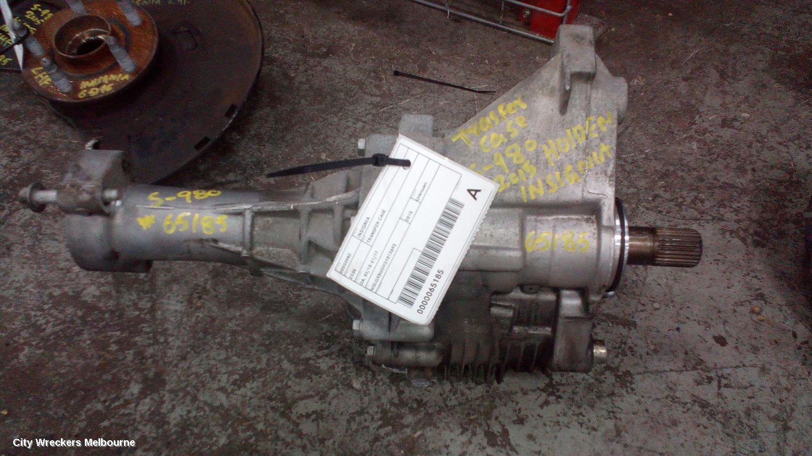HOLDEN INSIGNIA TRANSFER CASE, GA, 02/2015 - 01/2017