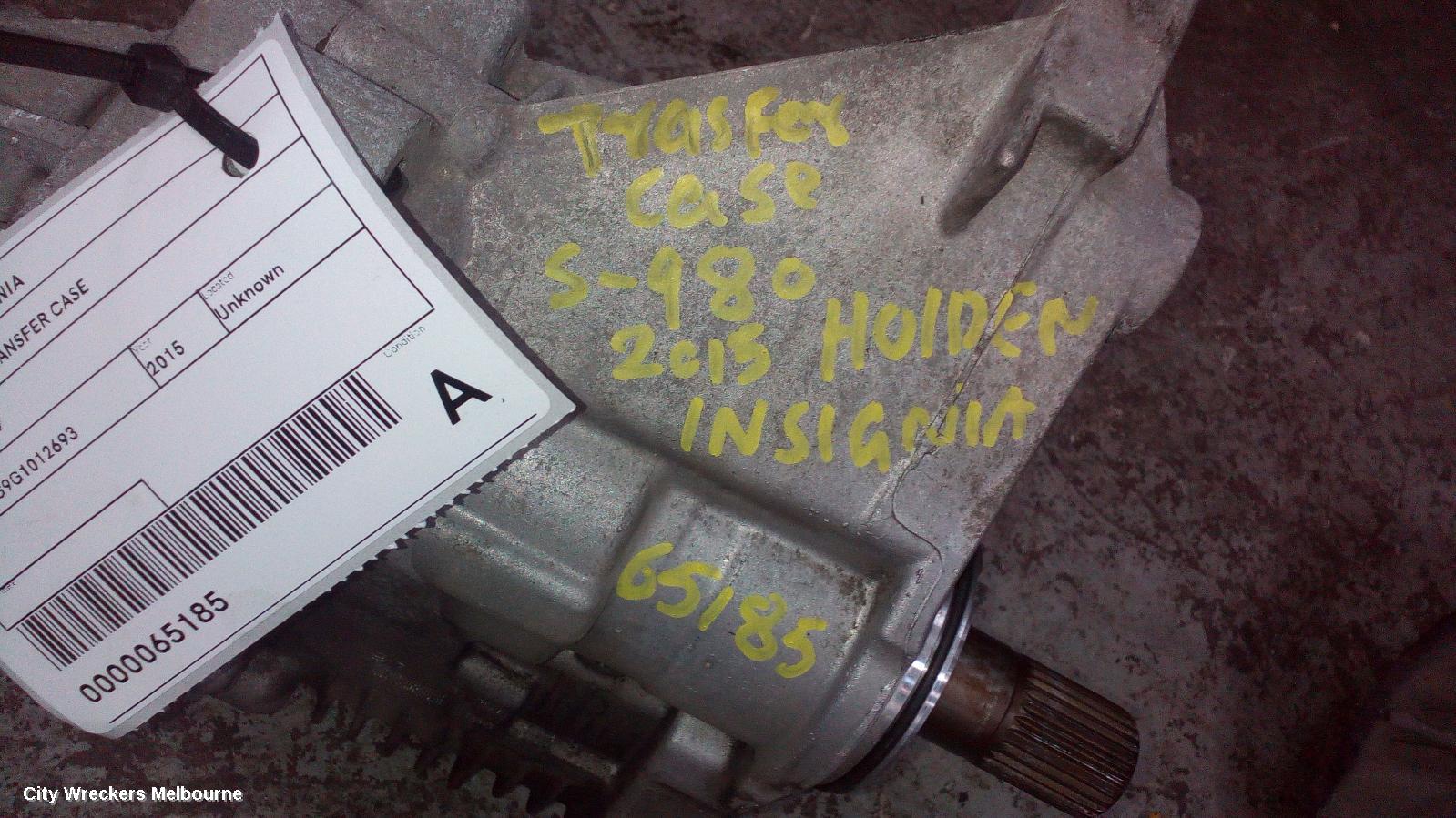 HOLDEN INSIGNIA TRANSFER CASE, GA, 02/2015 - 01/2017