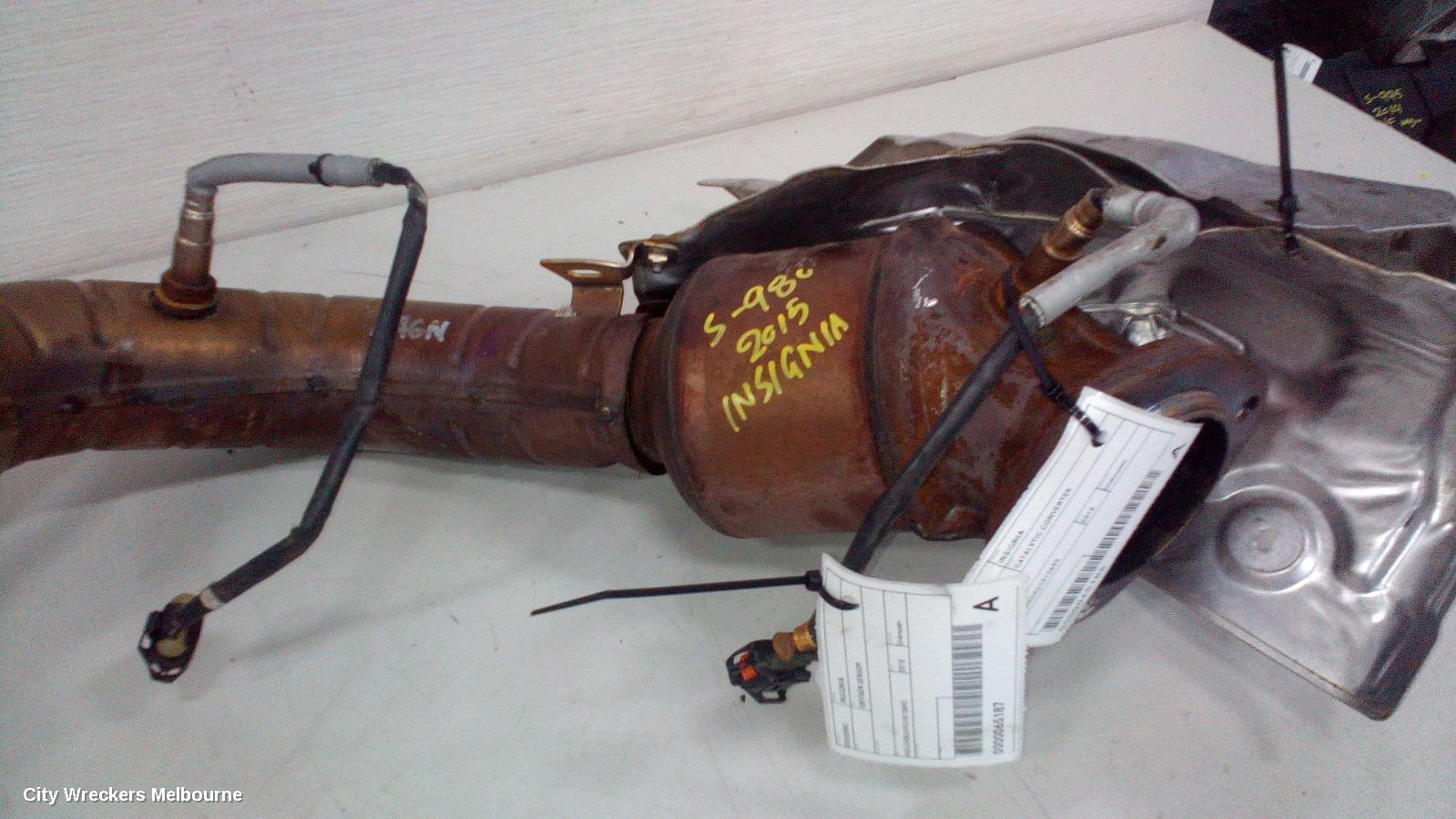 HOLDEN INSIGNIA CATALYTIC CONVERTER, GA, 02/2015 - 01/2017