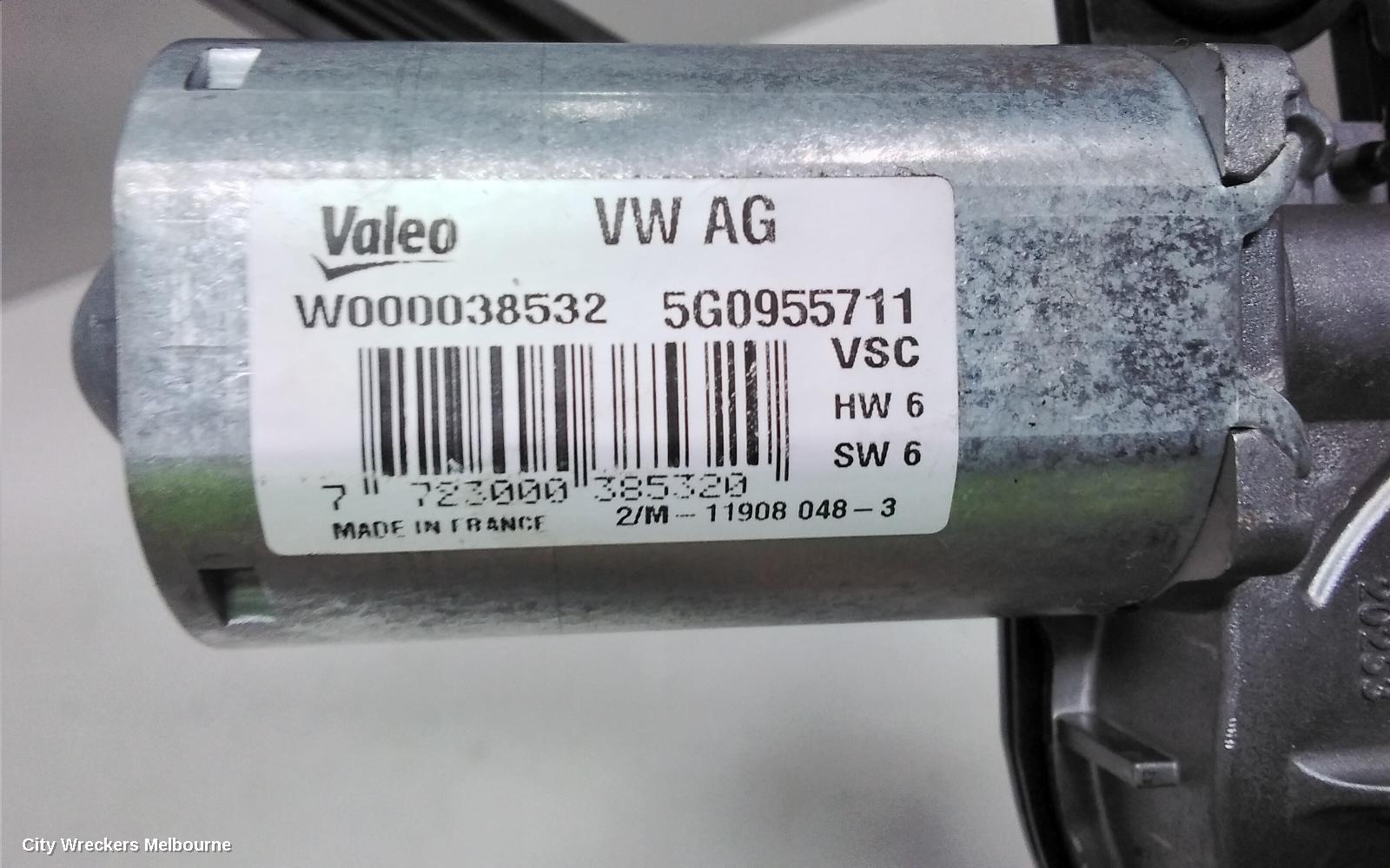 VOLKSWAGEN GOLF WIPER MOTOR, TAILGATE, HATCH/WAGON, GEN 7, 03/2013 ONWARDS