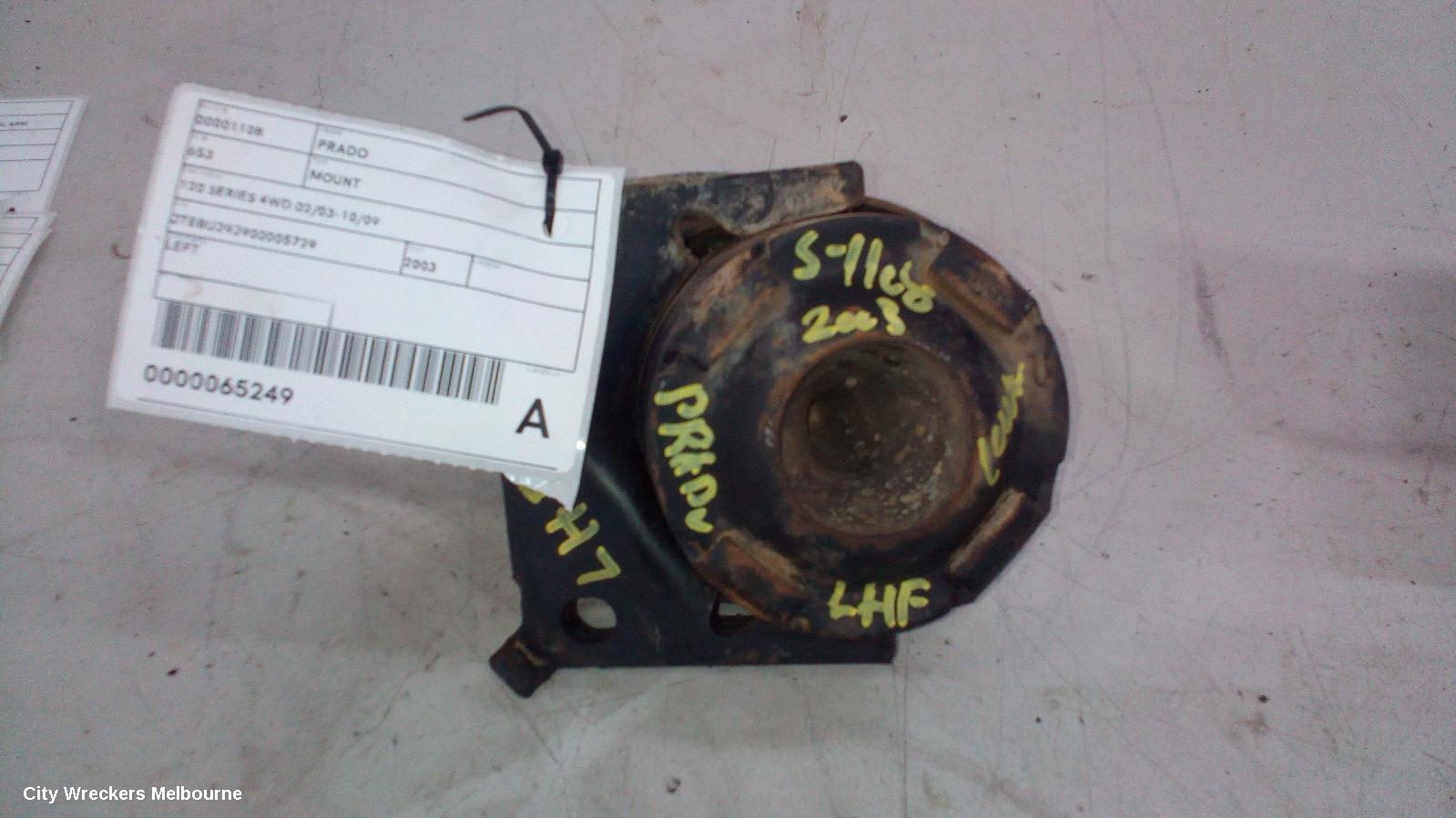 TOYOTA PRADO MOUNT, 120 SERIES 4WD 02/2003 - 10/2009