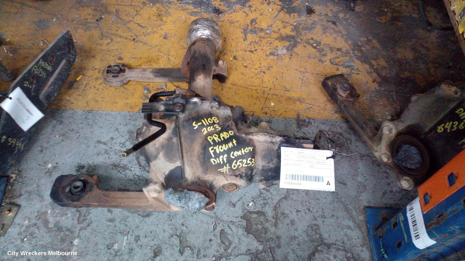 TOYOTA PRADO DIFFERENTIAL CENTRE, FRONT, 4.0, 1GR, PETROL, 120 SERIES, 3.727 RATIO (A01..), 02/2003 - 10/2009