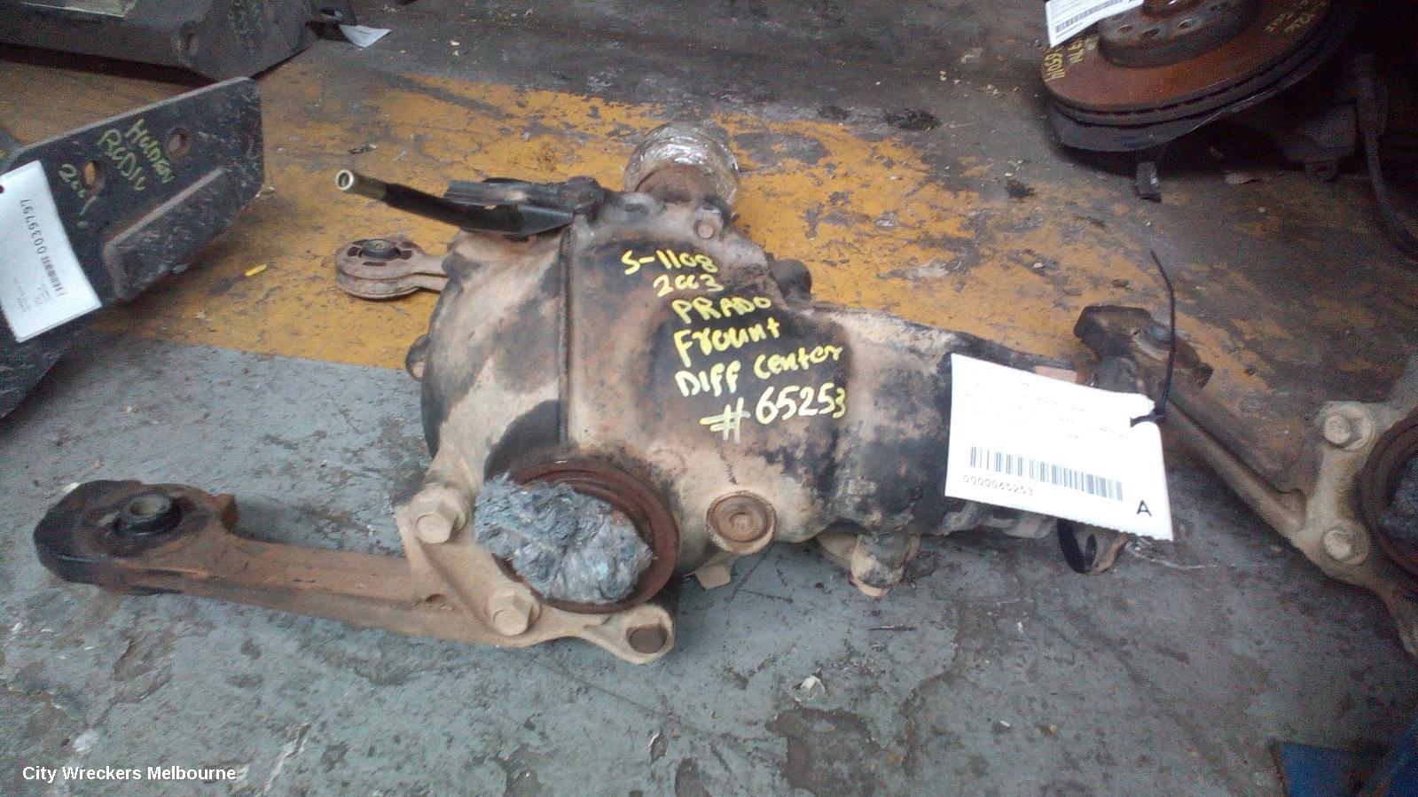 TOYOTA PRADO DIFFERENTIAL CENTRE, FRONT, 4.0, 1GR, PETROL, 120 SERIES, 3.727 RATIO (A01..), 02/2003 - 10/2009