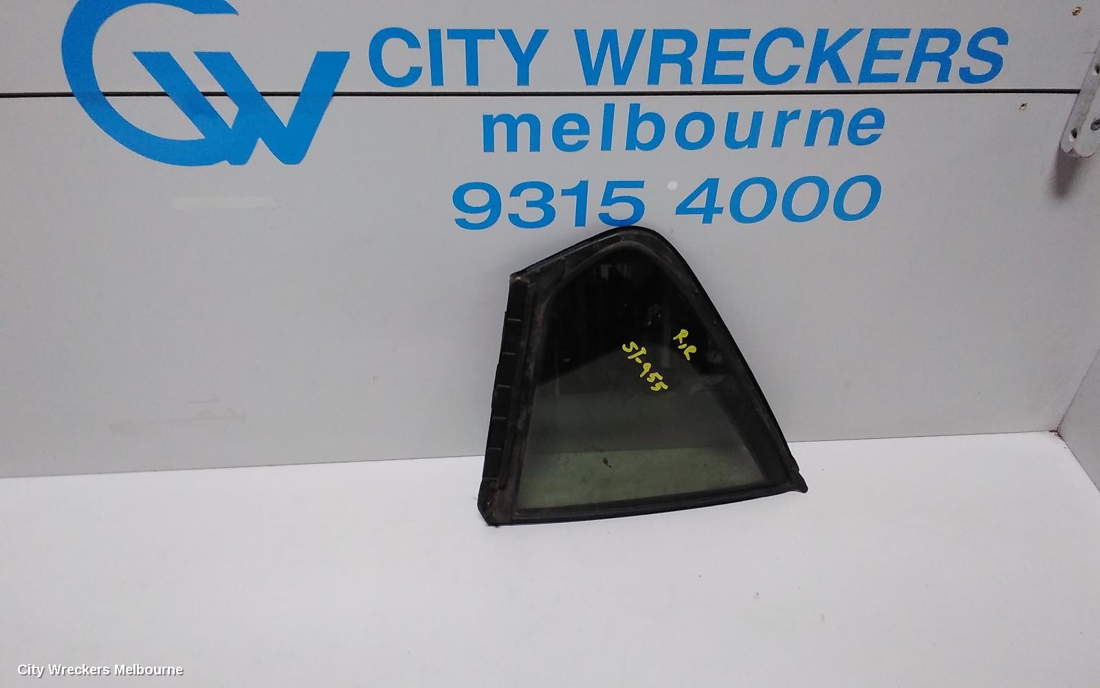 HONDA ACCORD RIGHT REAR 1/4 DOOR GLASS, 8TH GEN, EURO (VIN JHMCU), SEDAN, 07/2011 - 12/2015