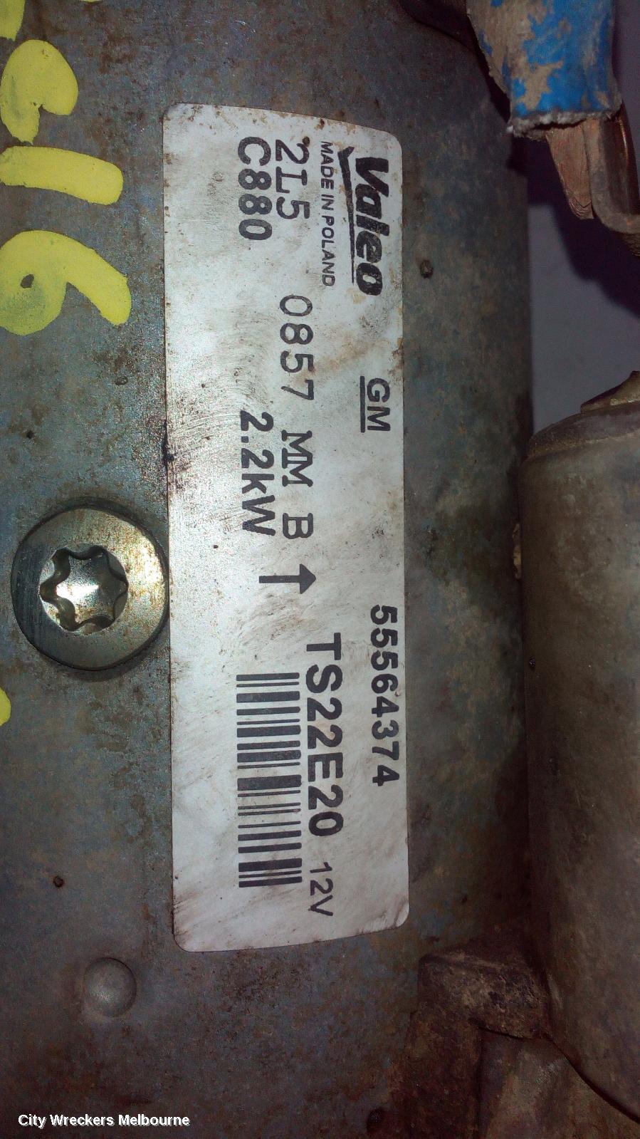 HOLDEN COLORADO STARTER, DIESEL, RG/RG7, 07/2016 - 12/2020