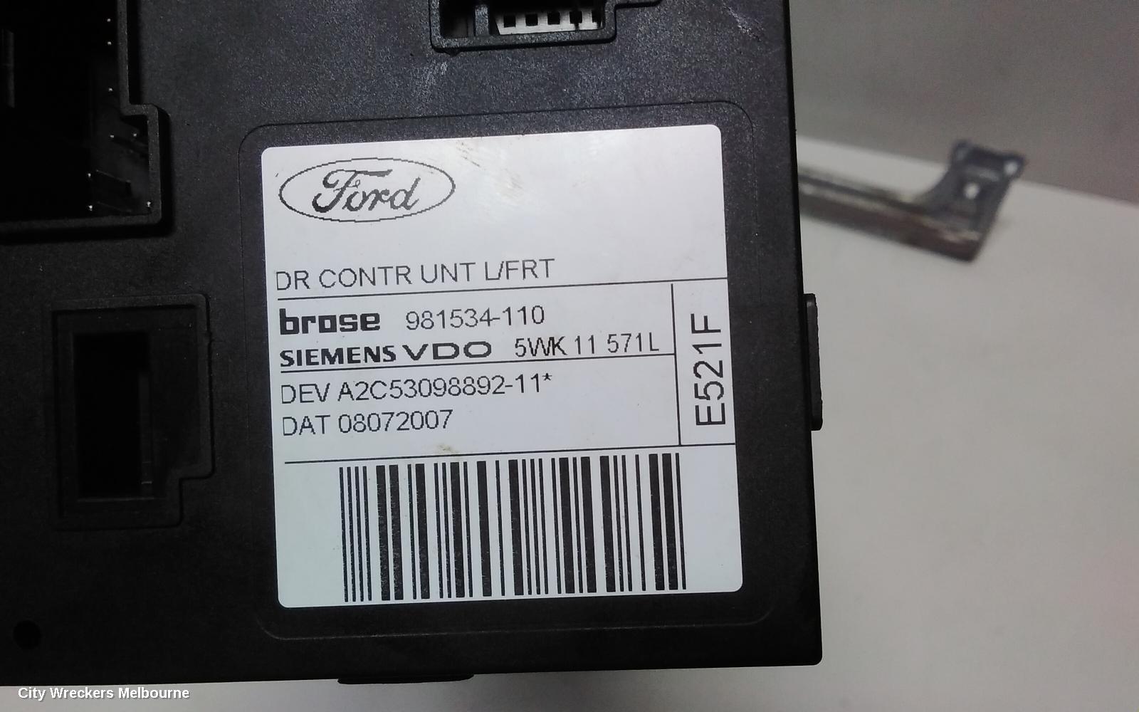 FORD FOCUS LEFT FRONT WINDOW REG/MOTOR, LV, CL/LX/TDCI/ZETEC, 11/2008 - 07/2011