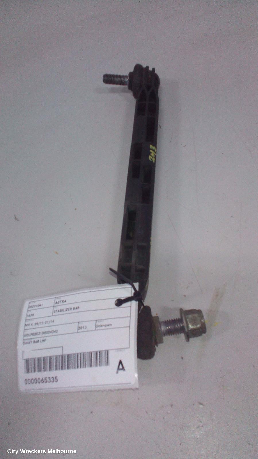 OPEL ASTRA STABILISER BAR, MK 4, 09/2012 - 01/2014