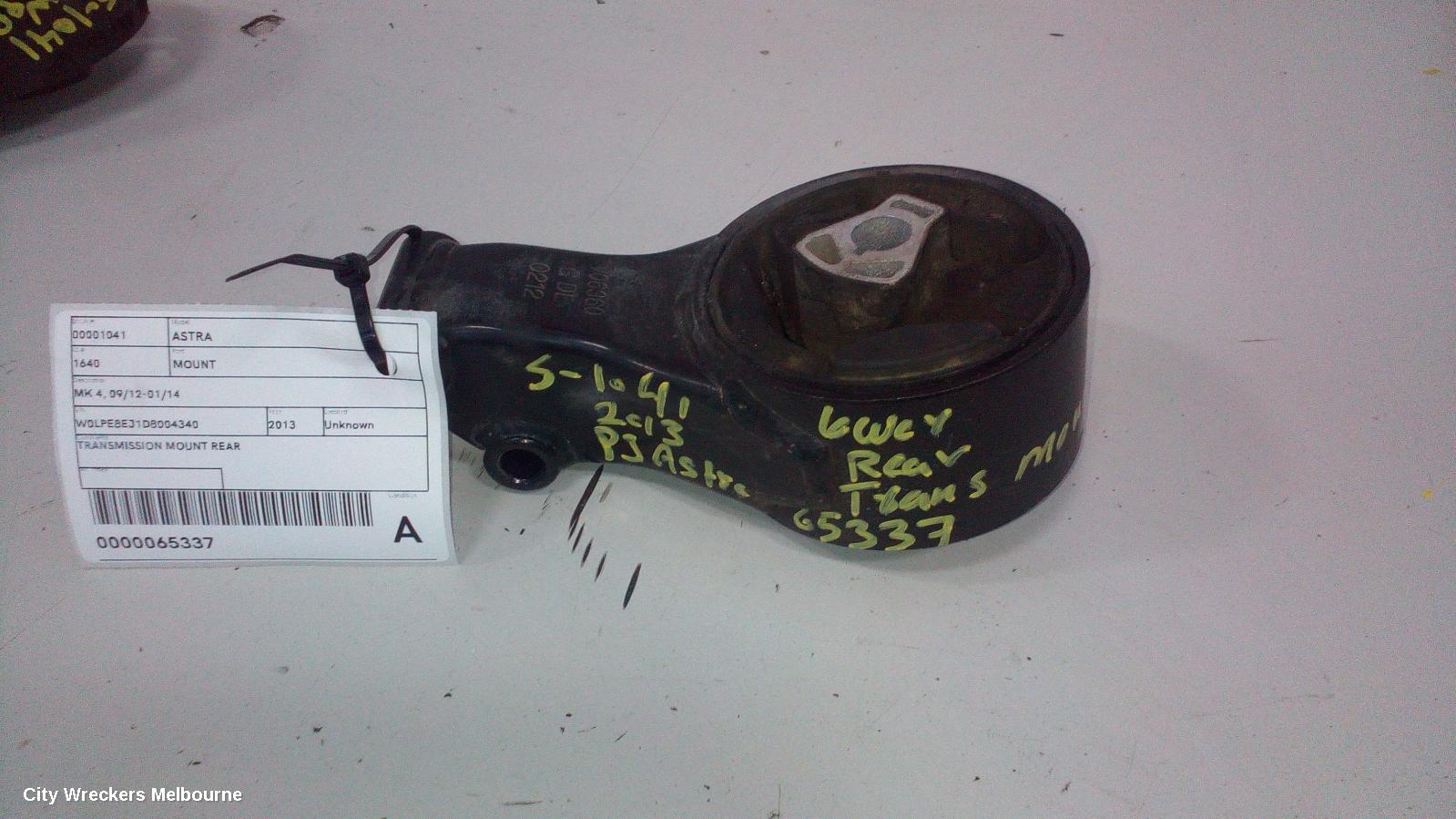 OPEL ASTRA MOUNT, MK 4, 09/2012 - 01/2014