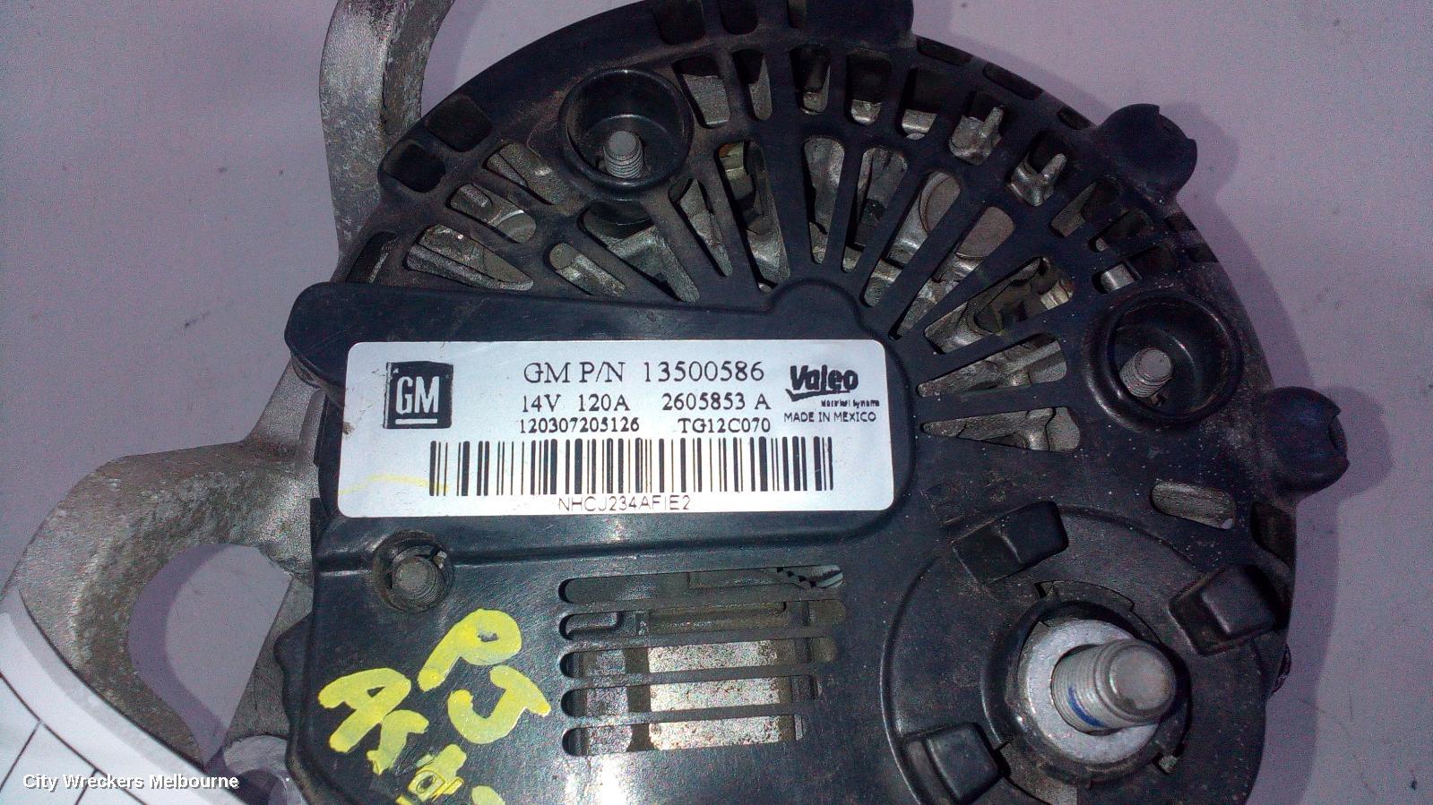 OPEL ASTRA ALTERNATOR, PETROL, 1.6, A16LET, TURBO, AS, 09/2012 - 08/2013