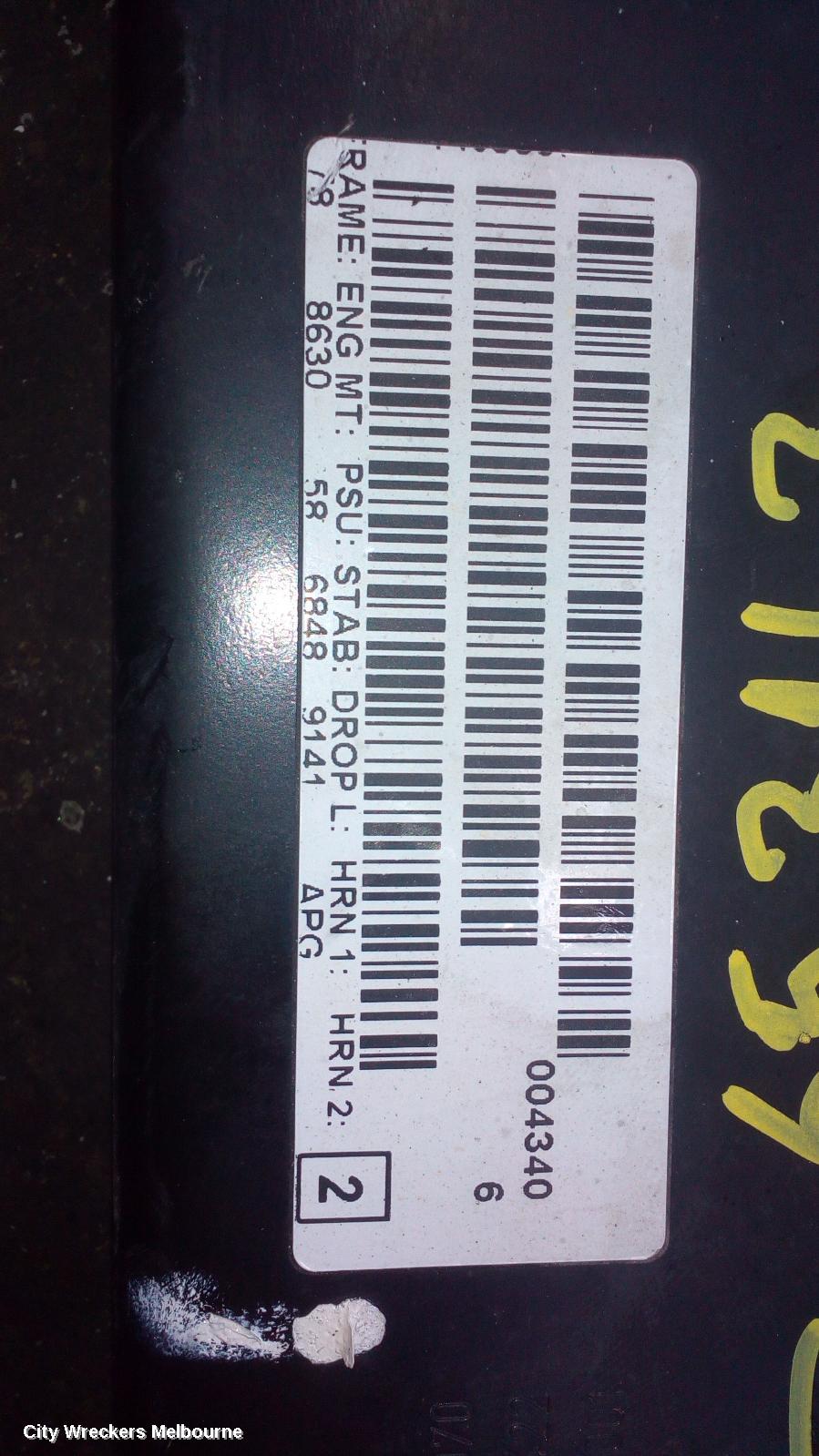 OPEL ASTRA FRT XMEMBER/CRADLE, MK 4, 09/2012 - 01/2014