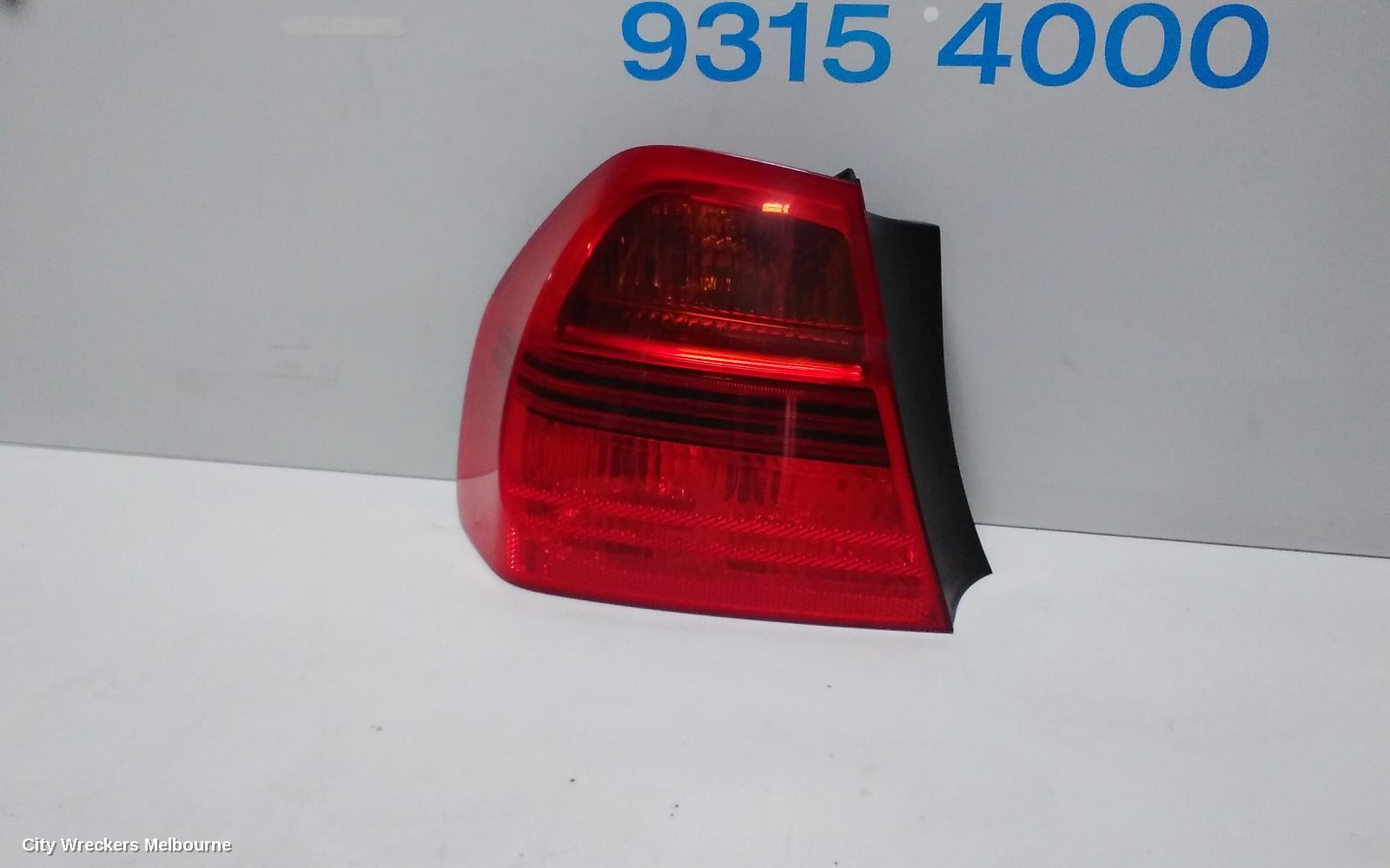BMW 3 SERIES LEFT TAILLIGHT, E90, SEDAN, NON LED TYPE, 03/2005 - 10/2008