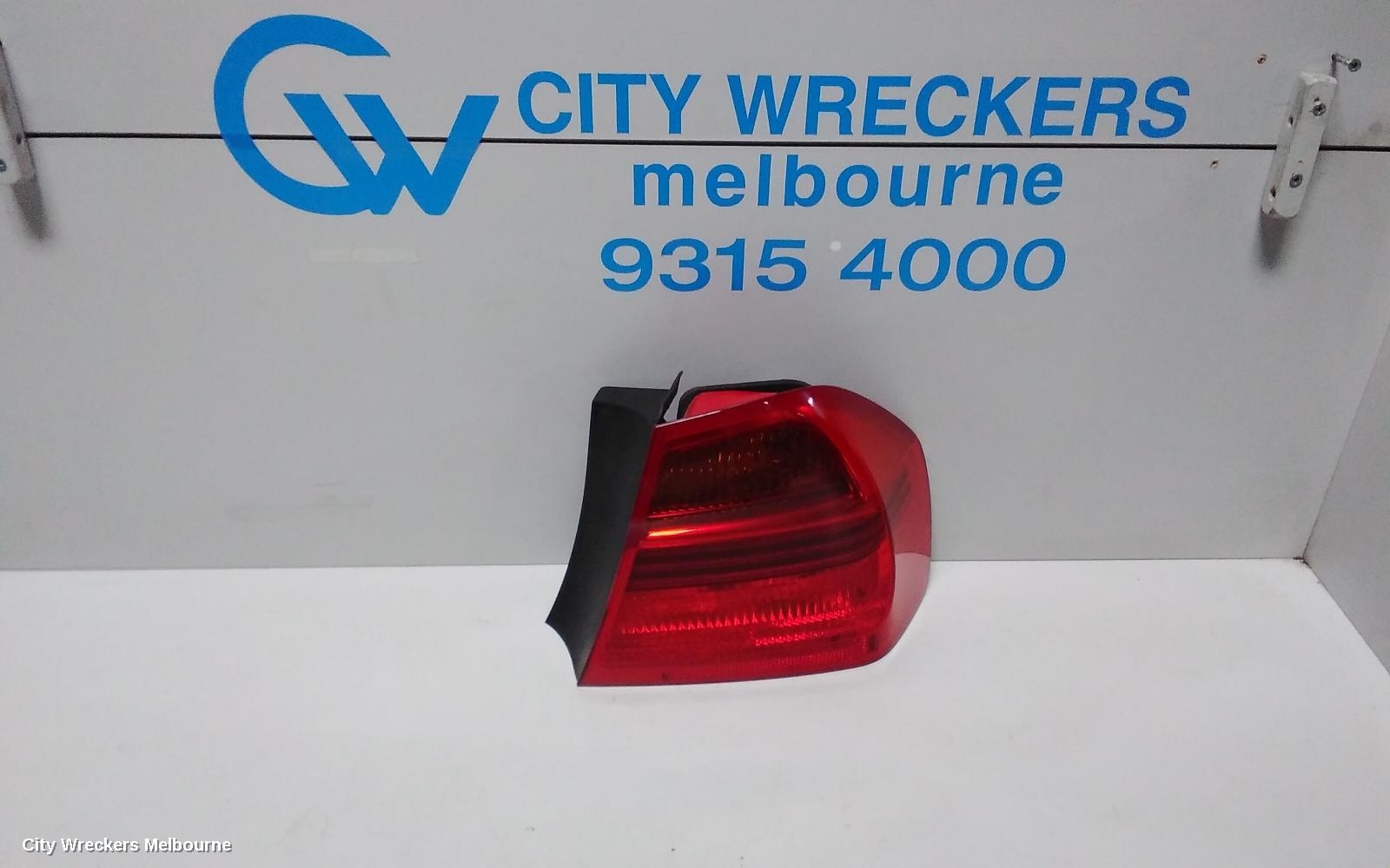 BMW 3 SERIES RIGHT TAILLIGHT, E90, SEDAN, NON LED TYPE, 03/2005 - 10/2008