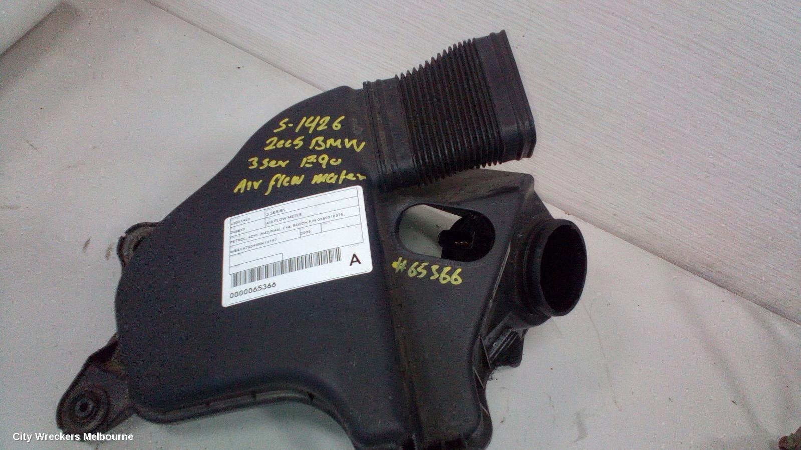 BMW 3 SERIES AIR FLOW METER, PETROL, 4CYL (N42/N46), E46, BOSCH P/N 0280218075, 09/2001 - 07/2006