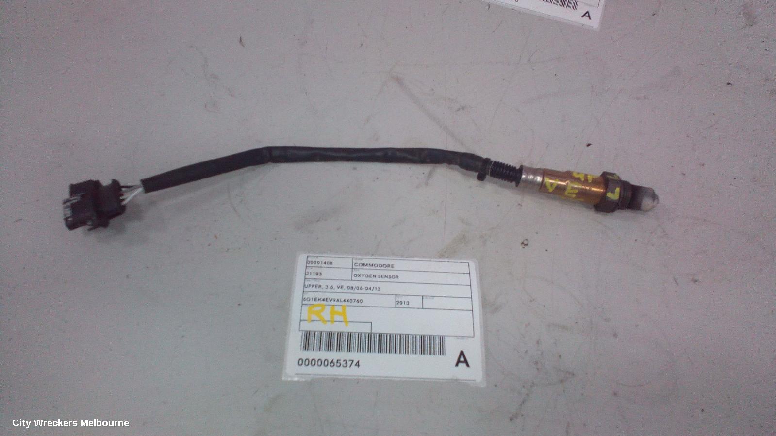 HOLDEN COMMODORE OXYGEN SENSOR, UPPER, 3.6, VE, 08/2006 - 04/2013
