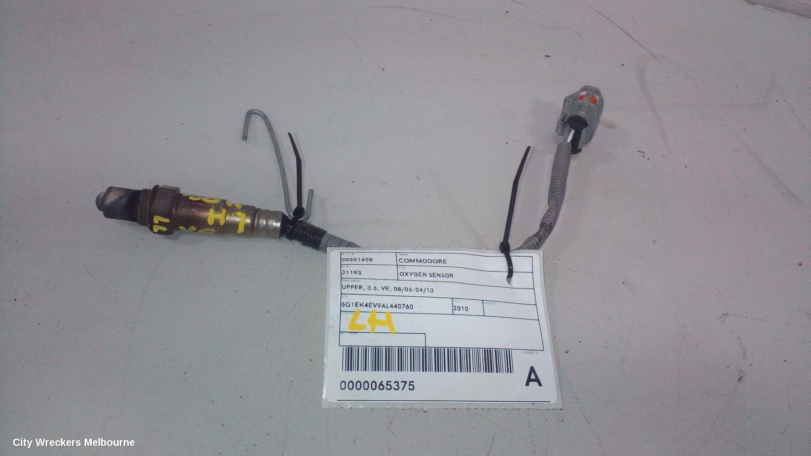 HOLDEN COMMODORE OXYGEN SENSOR, UPPER, 3.6, VE, 08/2006 - 04/2013