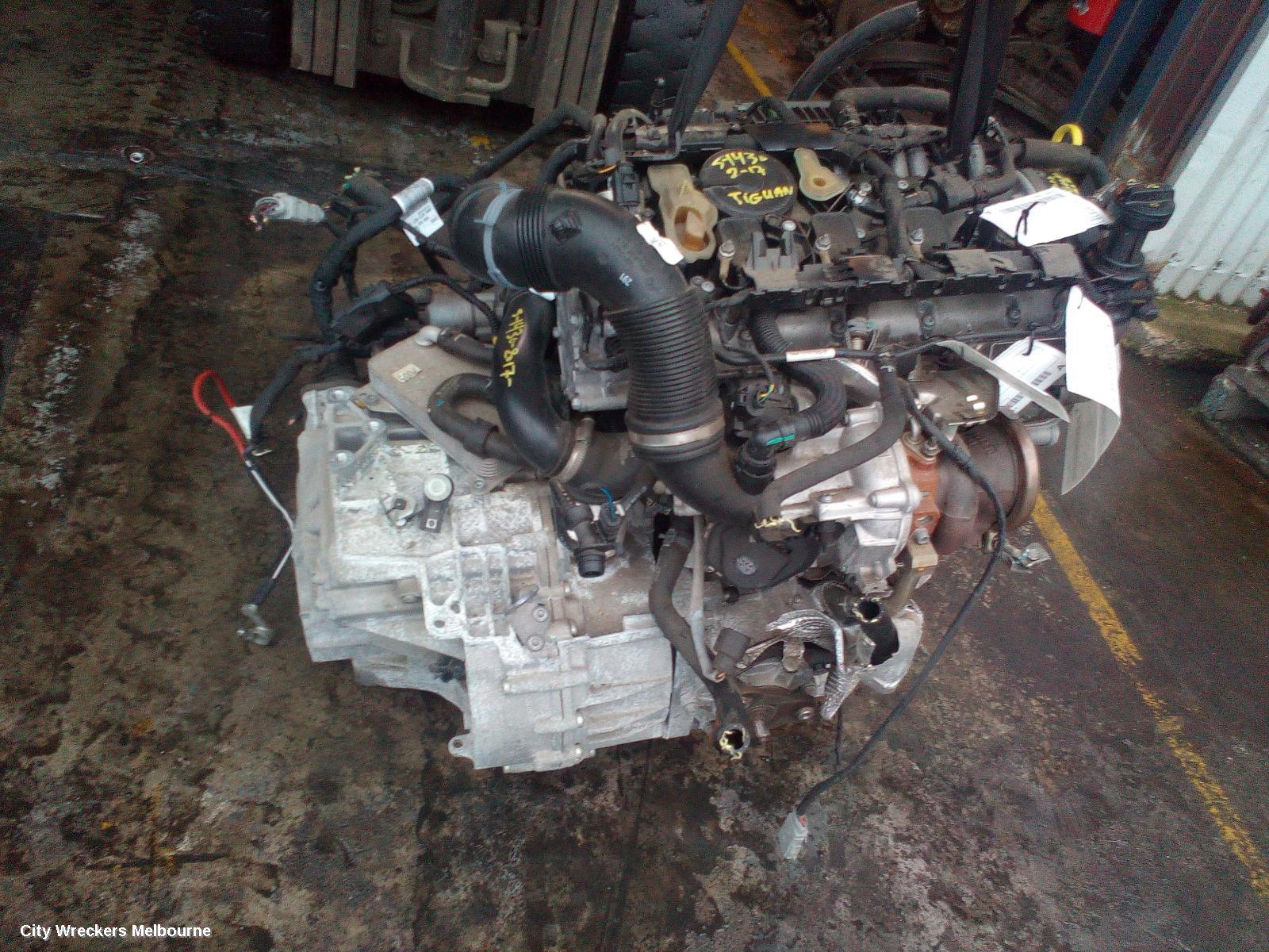 VOLKSWAGEN TIGUAN TRANS/GEARBOX, AUTO, AWD, PETROL, 2.0, 7 SPEED, NO TRANSFER CASE, 5NA, TAH CODE, 06/2016 ONWARDS