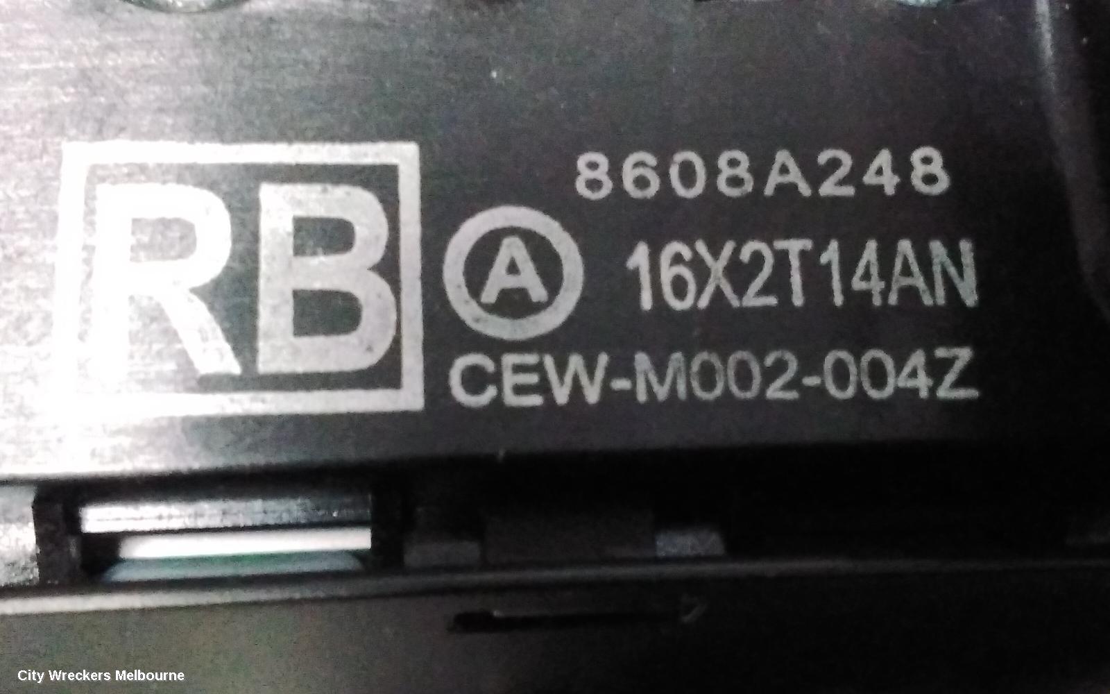 MITSUBISHI OUTLANDER PWR DR WIND SWITCH, RH FRONT (MASTER SWITCH), ZJ, 10/2012 - 03/2015