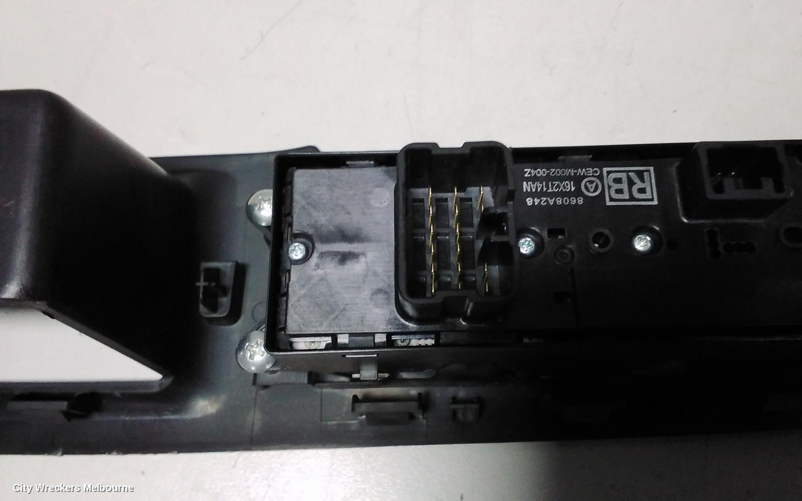 MITSUBISHI OUTLANDER PWR DR WIND SWITCH, RH FRONT (MASTER SWITCH), ZJ, 10/2012 - 03/2015