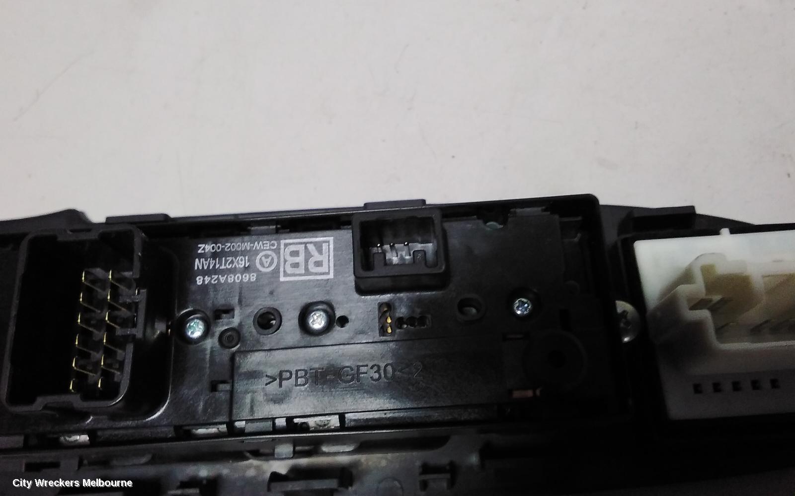 MITSUBISHI OUTLANDER PWR DR WIND SWITCH, RH FRONT (MASTER SWITCH), ZJ, 10/2012 - 03/2015