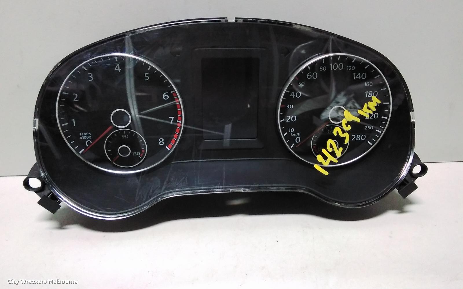 VOLKSWAGEN JETTA INSTRUMENT CLUSTER, PETROL, AUTO T/M, 1B, 02/2011 - 01/2015
