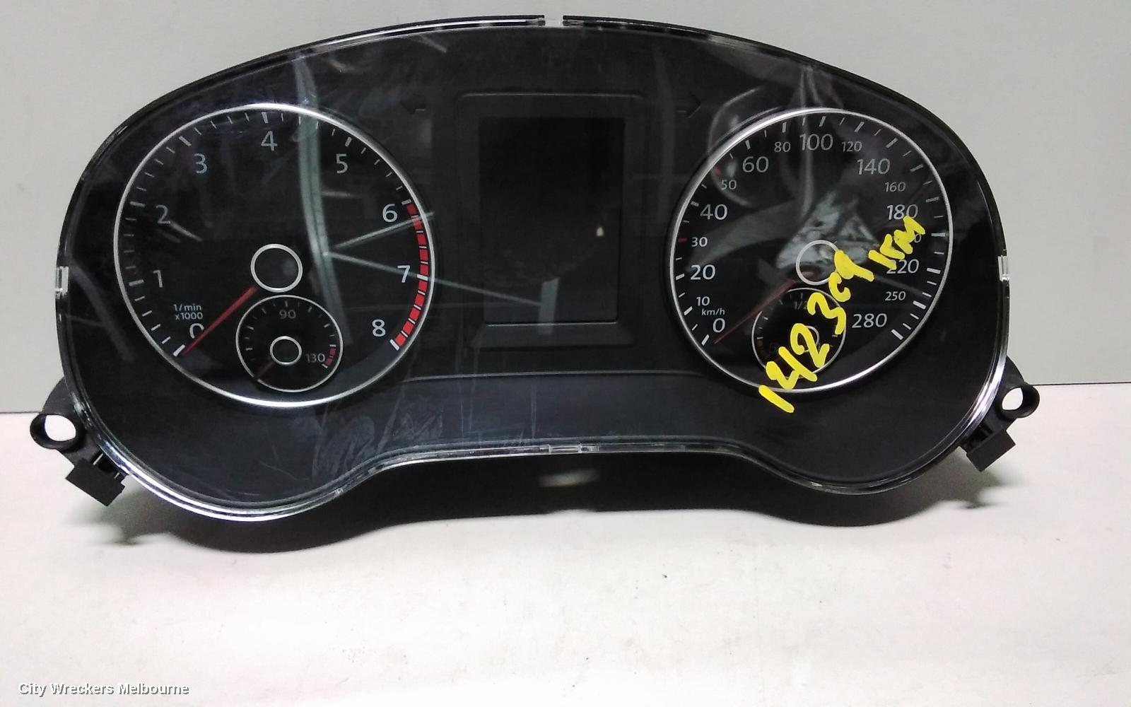 VOLKSWAGEN JETTA INSTRUMENT CLUSTER, PETROL, AUTO T/M, 1B, 02/2011 - 01/2015