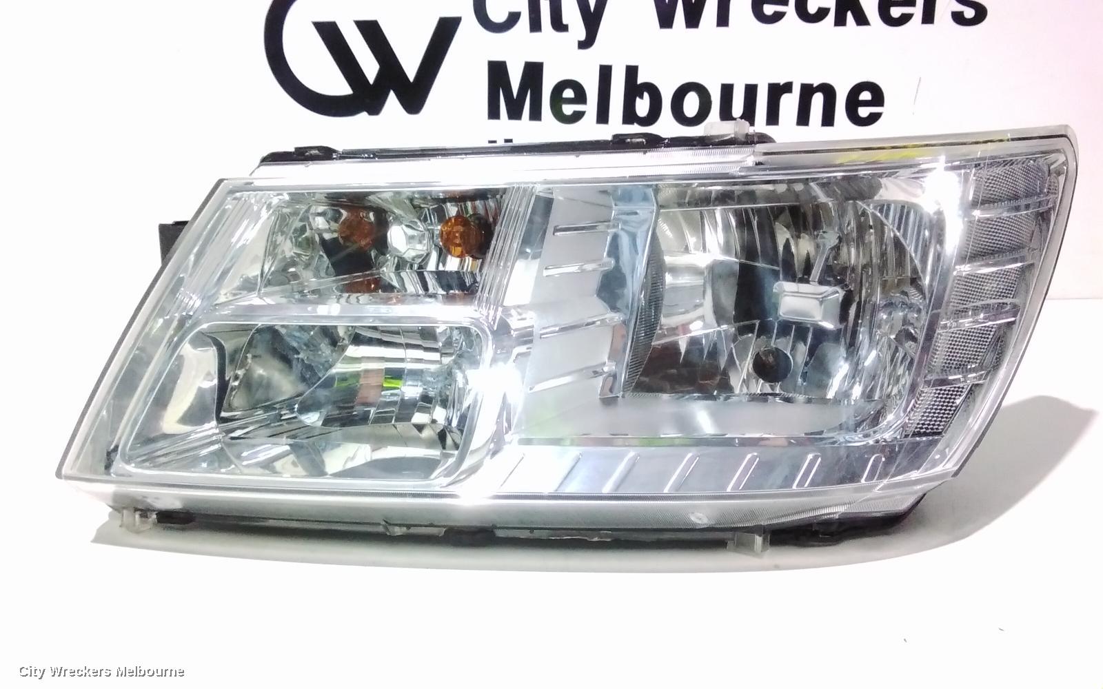 DODGE JOURNEY LEFT HEADLAMP, JC, CHROME INSERT, 05/2008 - 12/2016