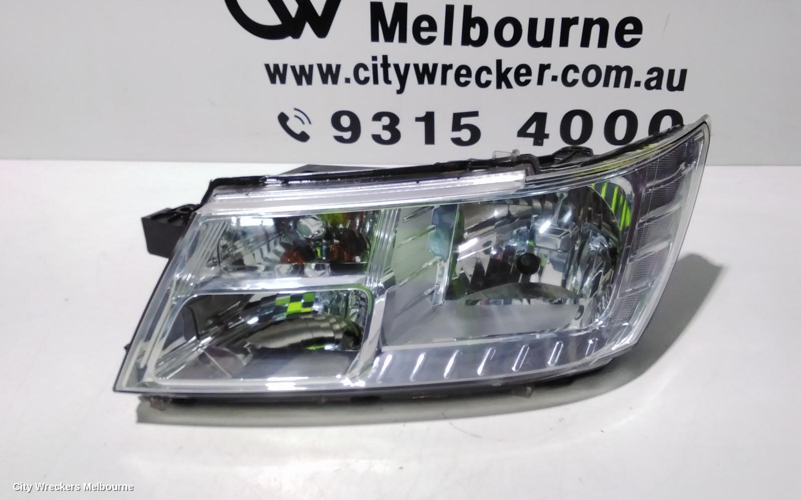 DODGE JOURNEY LEFT HEADLAMP, JC, CHROME INSERT, 05/2008 - 12/2016
