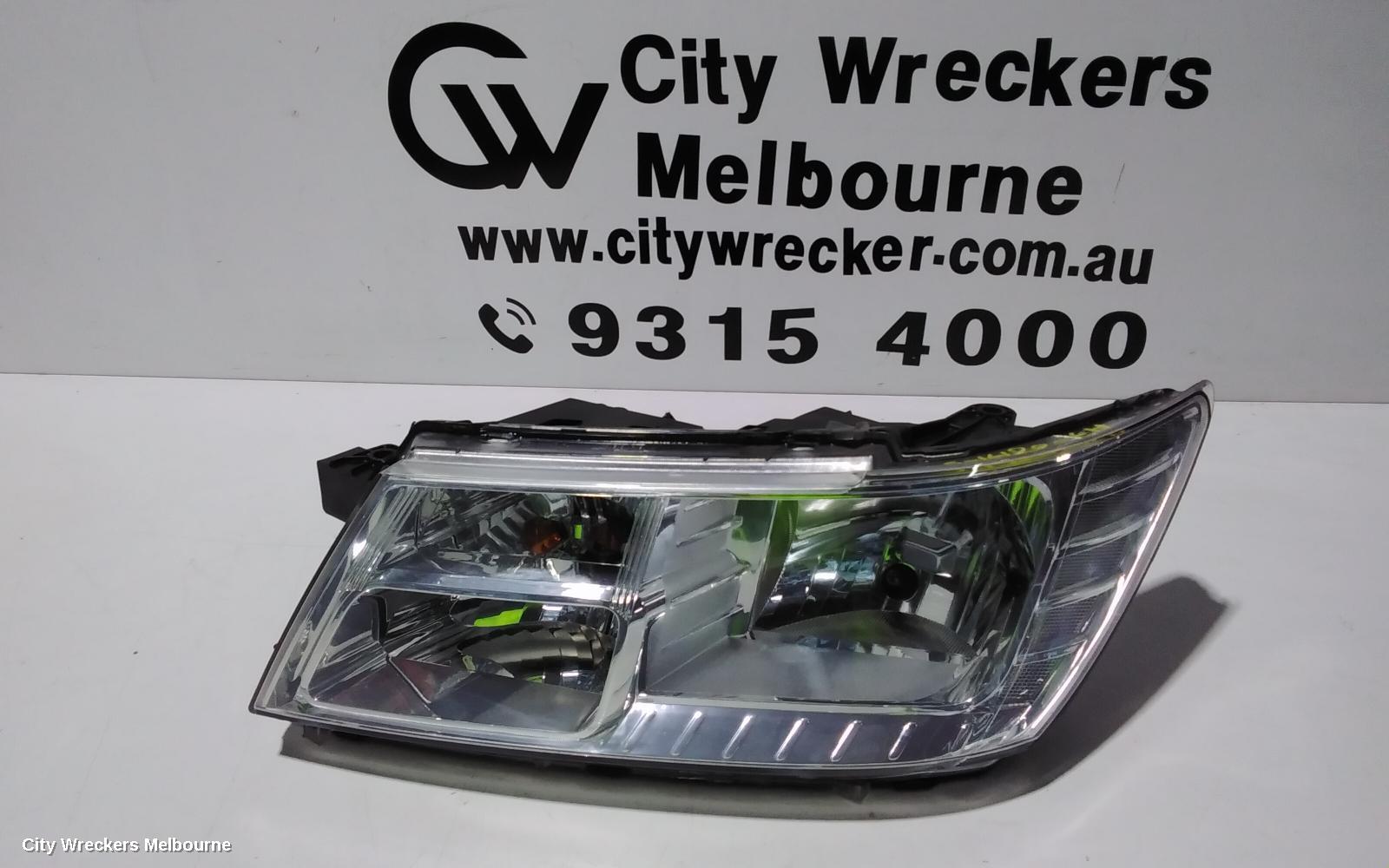 DODGE JOURNEY LEFT HEADLAMP, JC, CHROME INSERT, 05/2008 - 12/2016