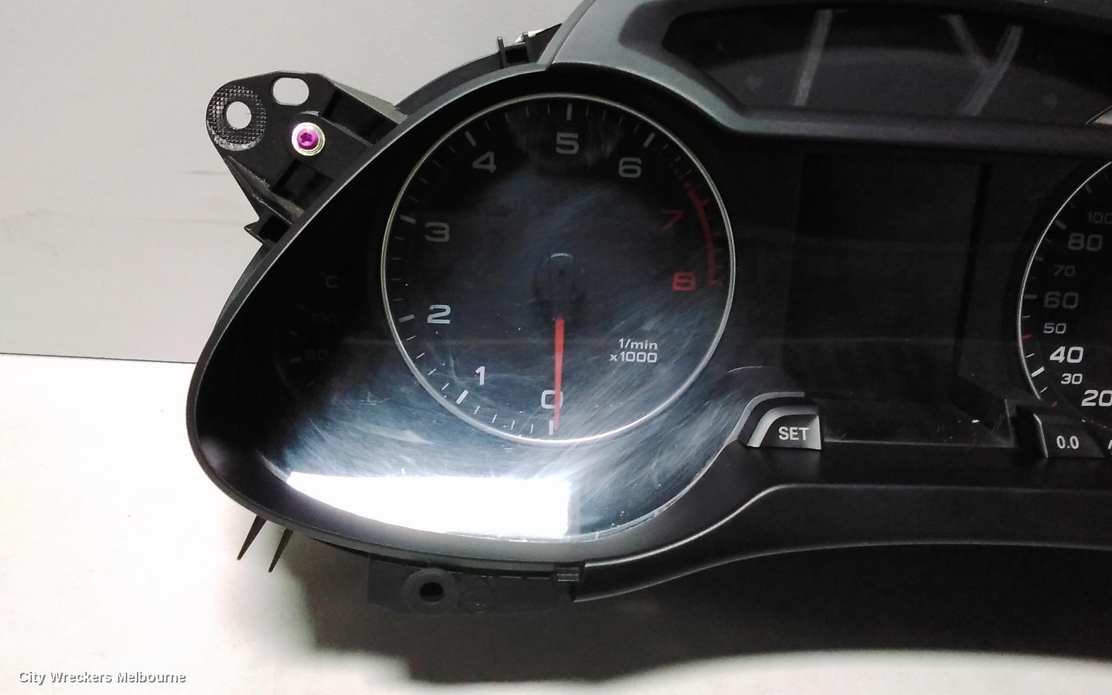 AUDI A4 INSTRUMENT CLUSTER, A4, PETROL, AUTO T/M, B8 8K, 02/2008 - 06/2012