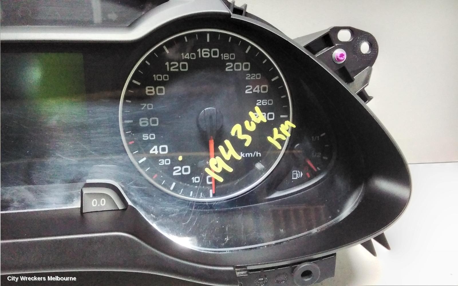 AUDI A4 INSTRUMENT CLUSTER, A4, PETROL, AUTO T/M, B8 8K, 02/2008 - 06/2012