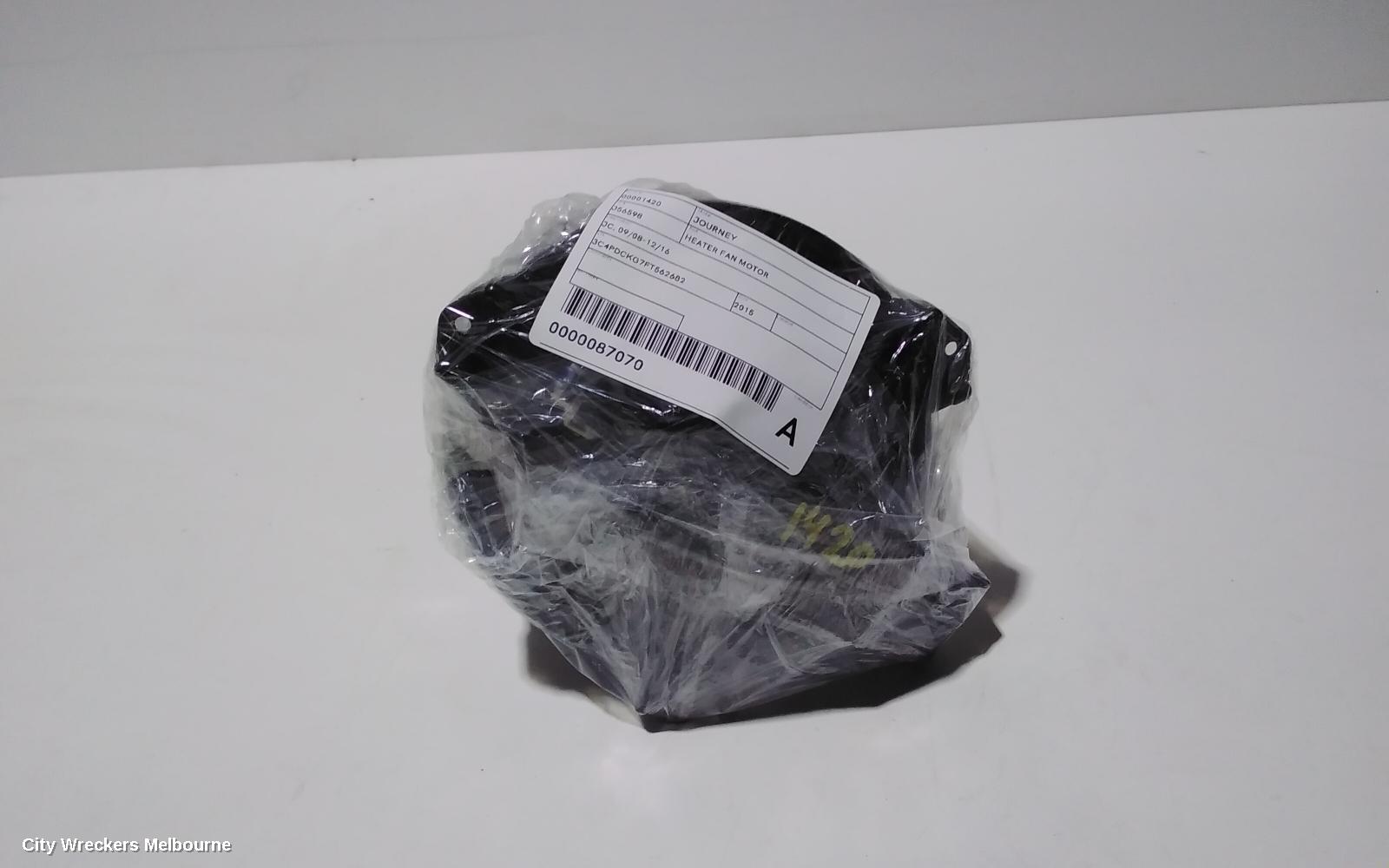DODGE JOURNEY HEATER FAN MOTOR, FRONT, JC, 09/2008 - 12/2016