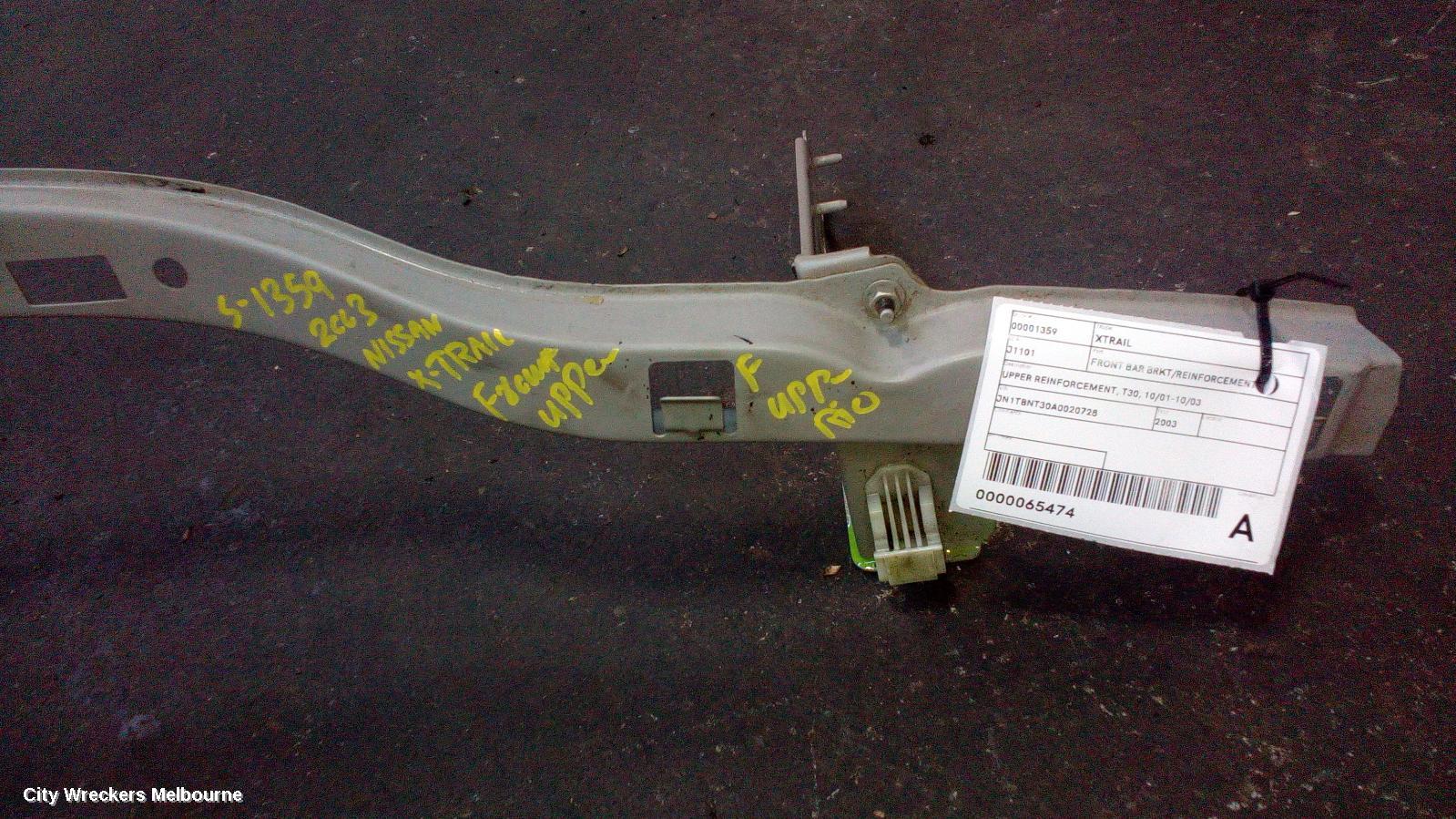 NISSAN XTRAIL F/BAR REINFORC/BRACK, UPPER REINFORCEMENT, T30, 10/2001 - 10/2003
