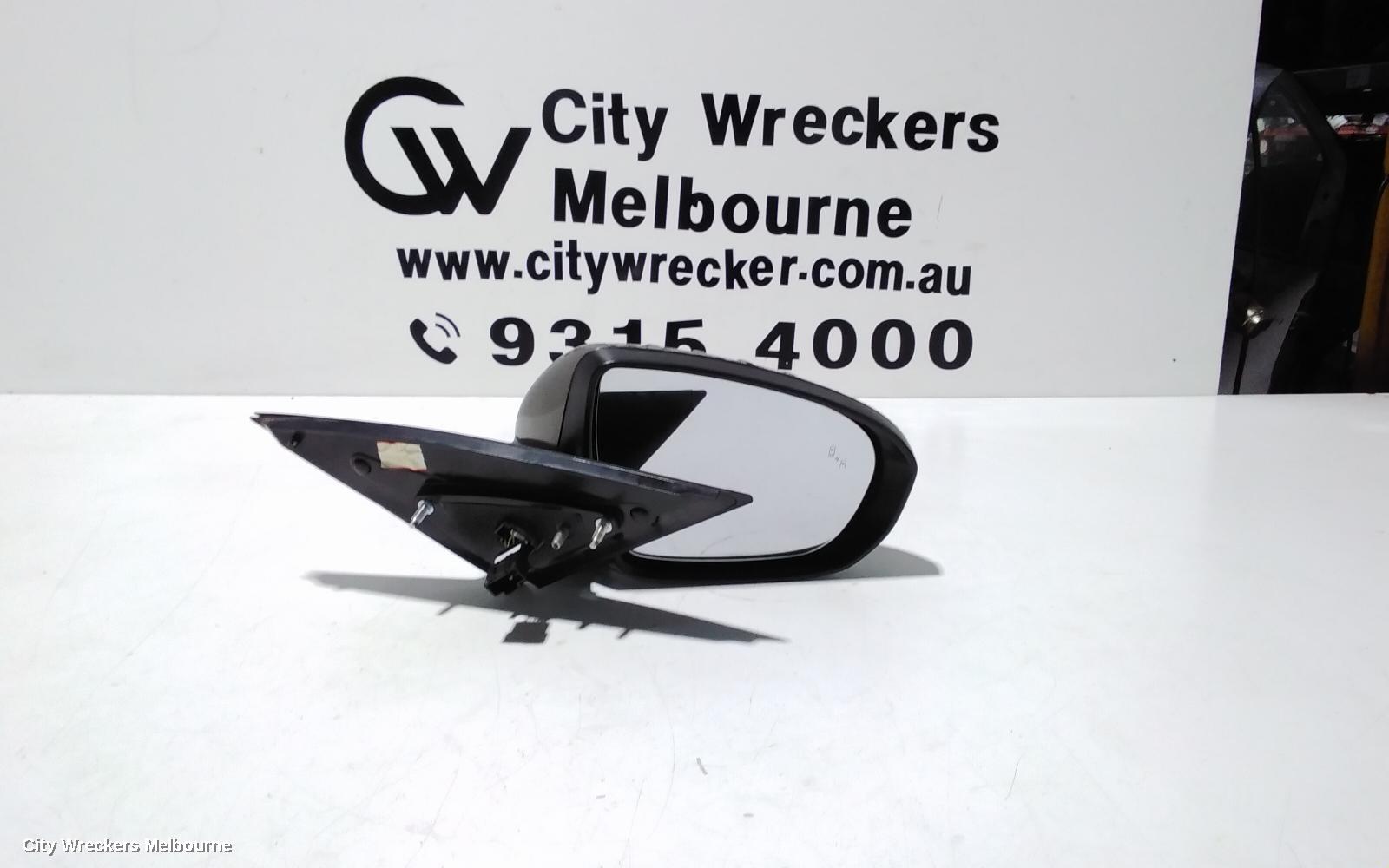 KIA OPTIMA RIGHT DOOR MIRROR, TF, POWER FOLD, W/ BLIND SPOT, RECTANGLE PLUG TYPE, 10/2013 - 10/2015